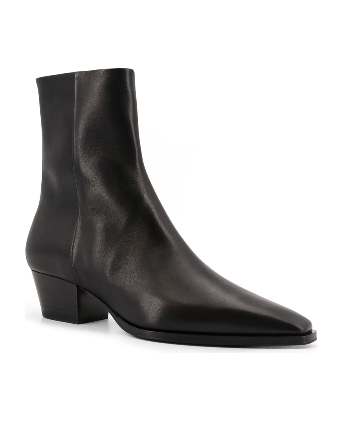 aeyde Baba Leather Boots - Black