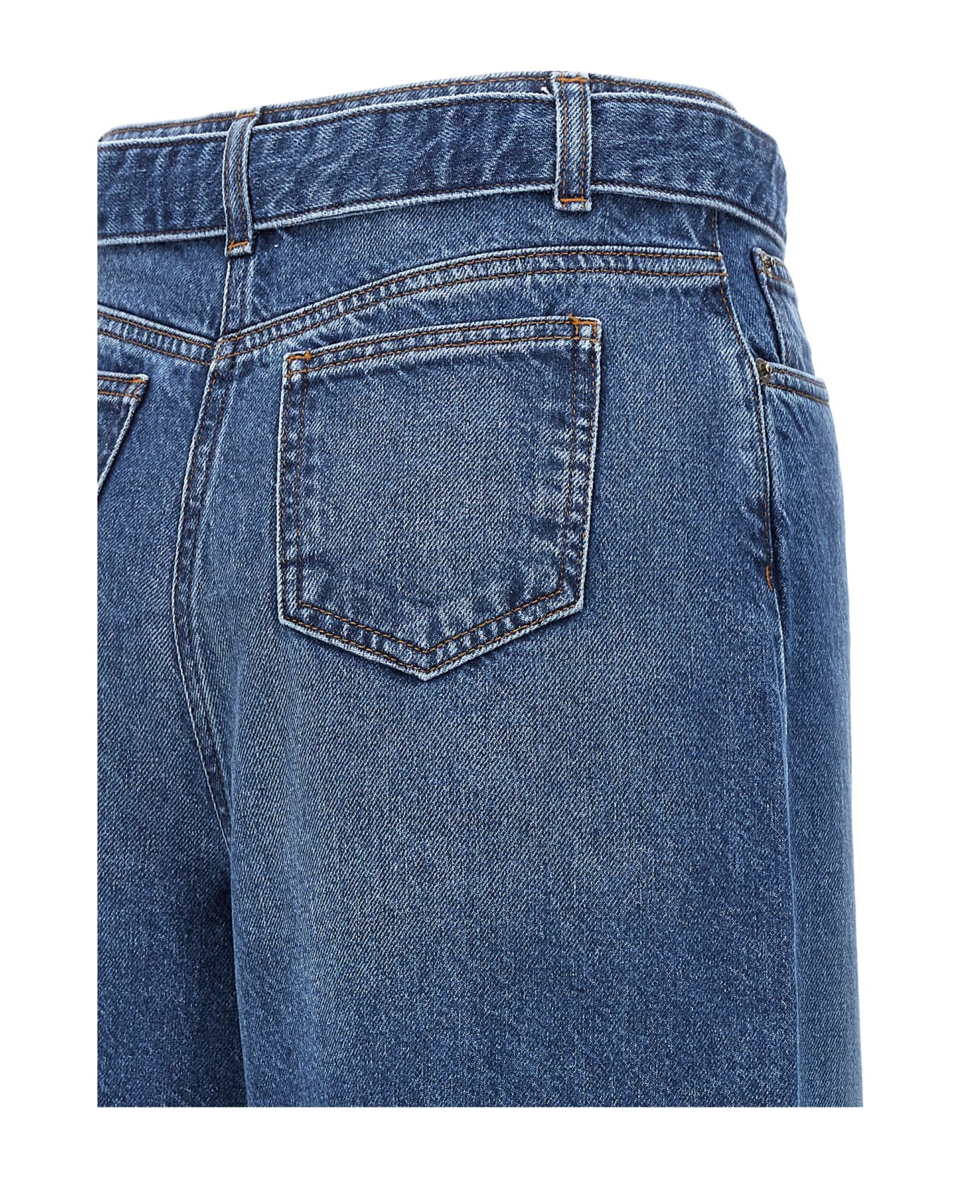 TwinSet Logo Buckle Jeans - Denim