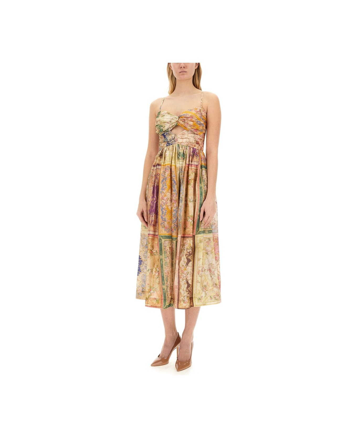 Zimmermann Floral Print Dress - MULTICOLOUR ワンピース＆ドレス