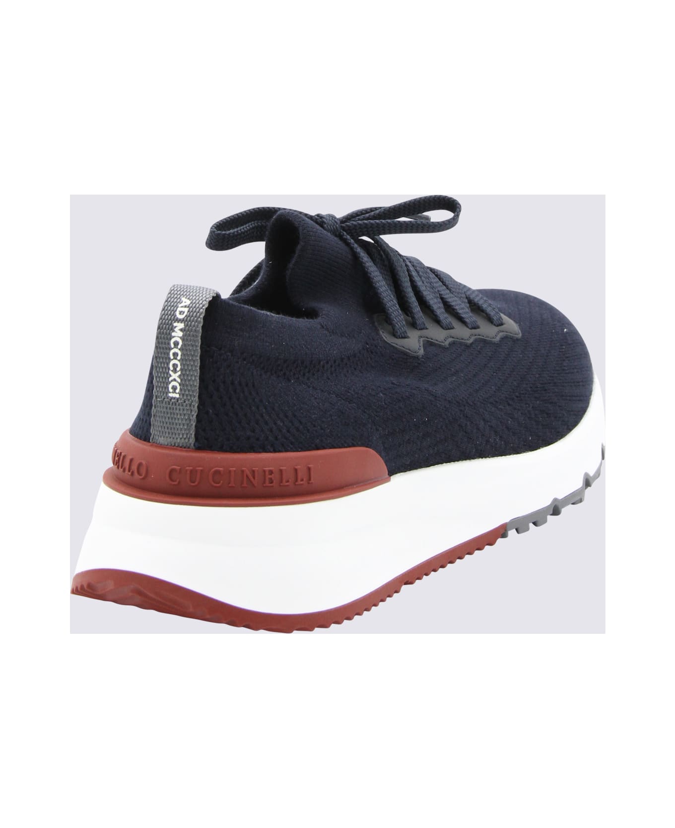 Brunello Cucinelli Blue Canvas Sneakers - Blue