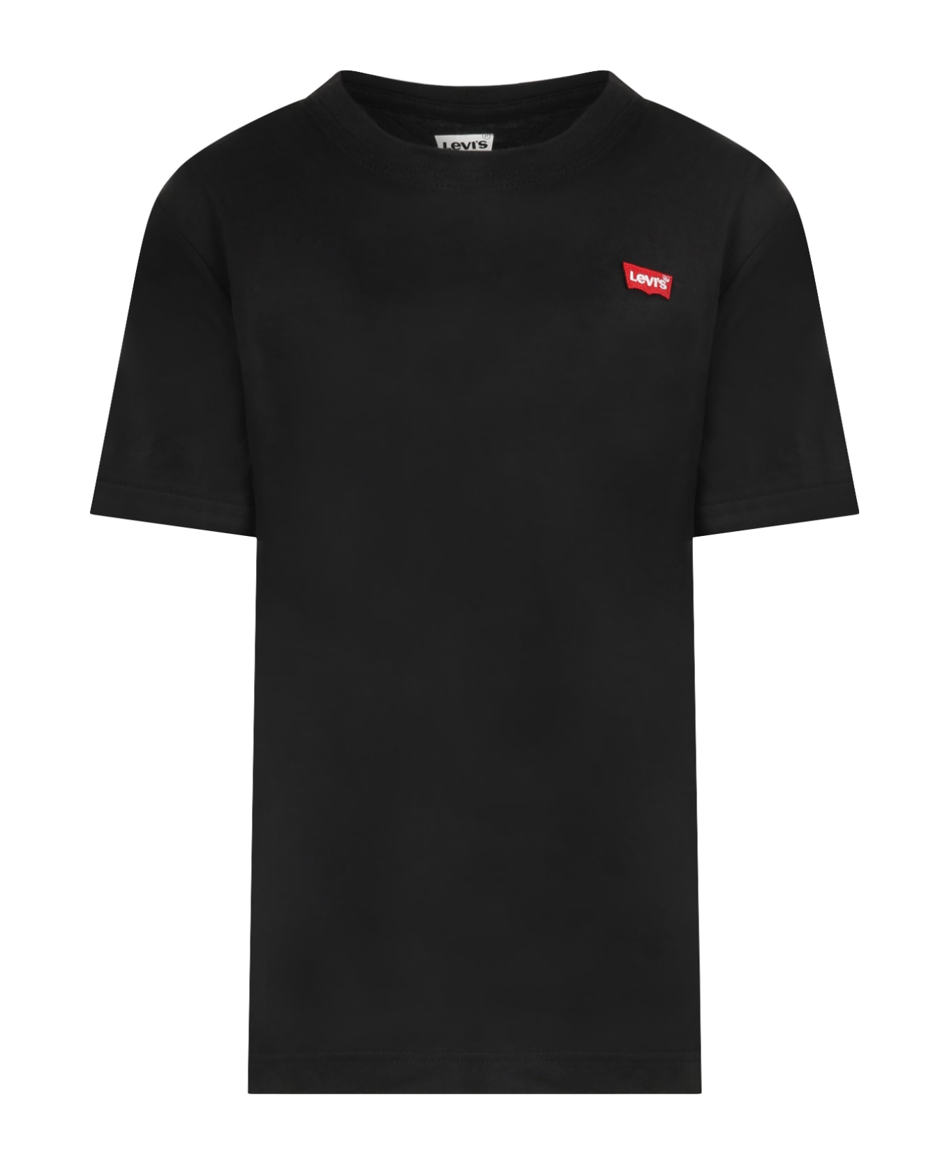 Levi's Black T-shirt For Kids With Logo - Black
