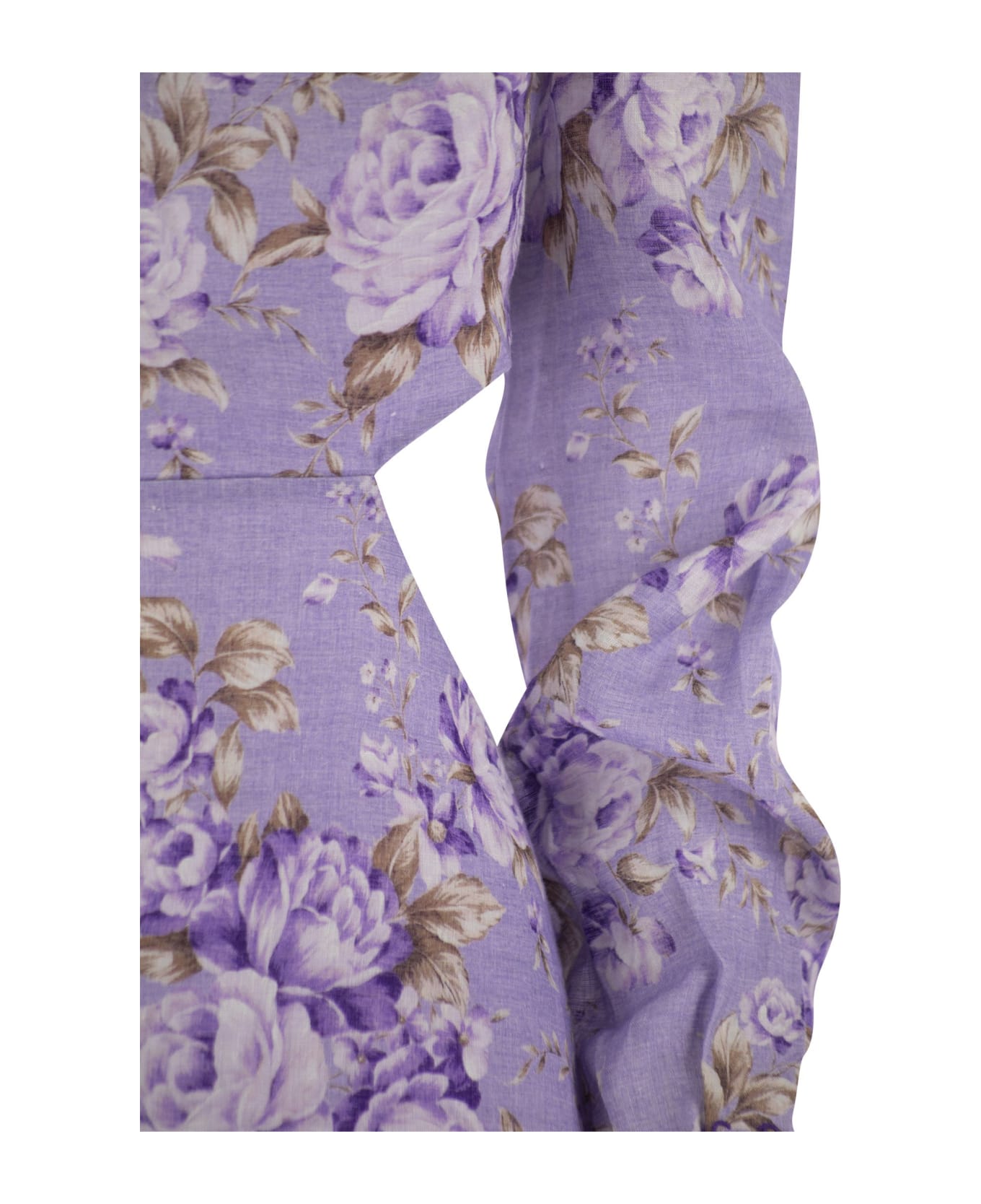 MC2 Saint Barth Jara - Mini Dress With Flowers - Lilac ワンピース＆ドレス