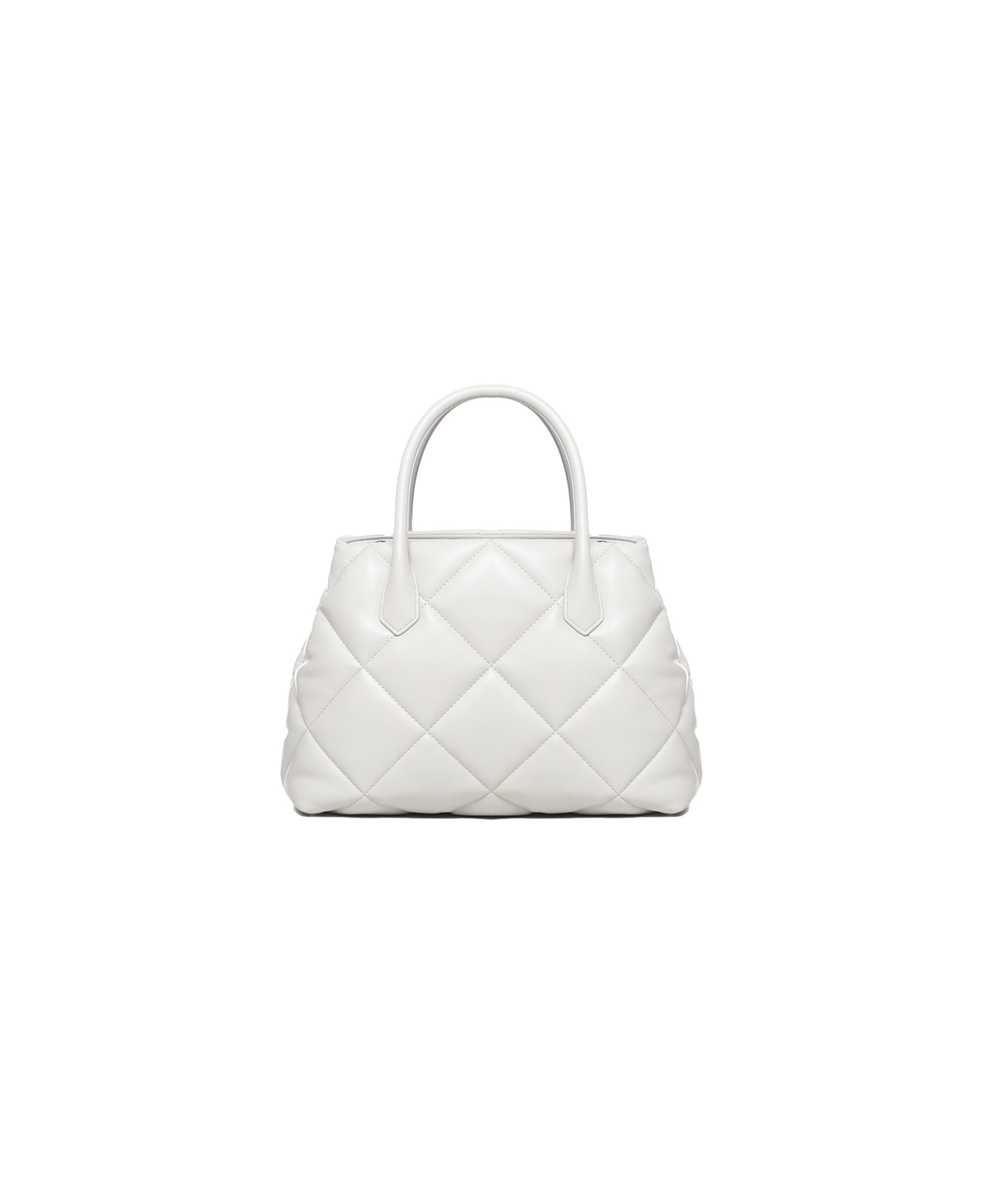 Emporio Armani Quilted Effect Hand Bag - White バッグ