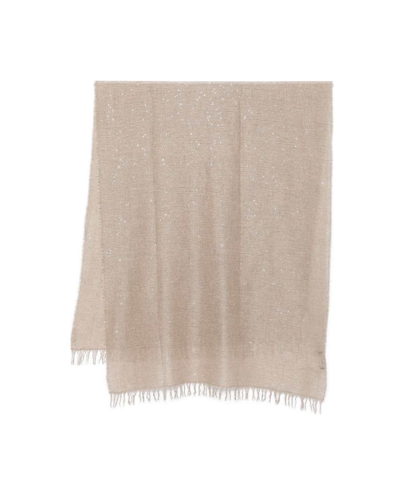 Fabiana Filippi Cashmere And Silk Scarf - Beige