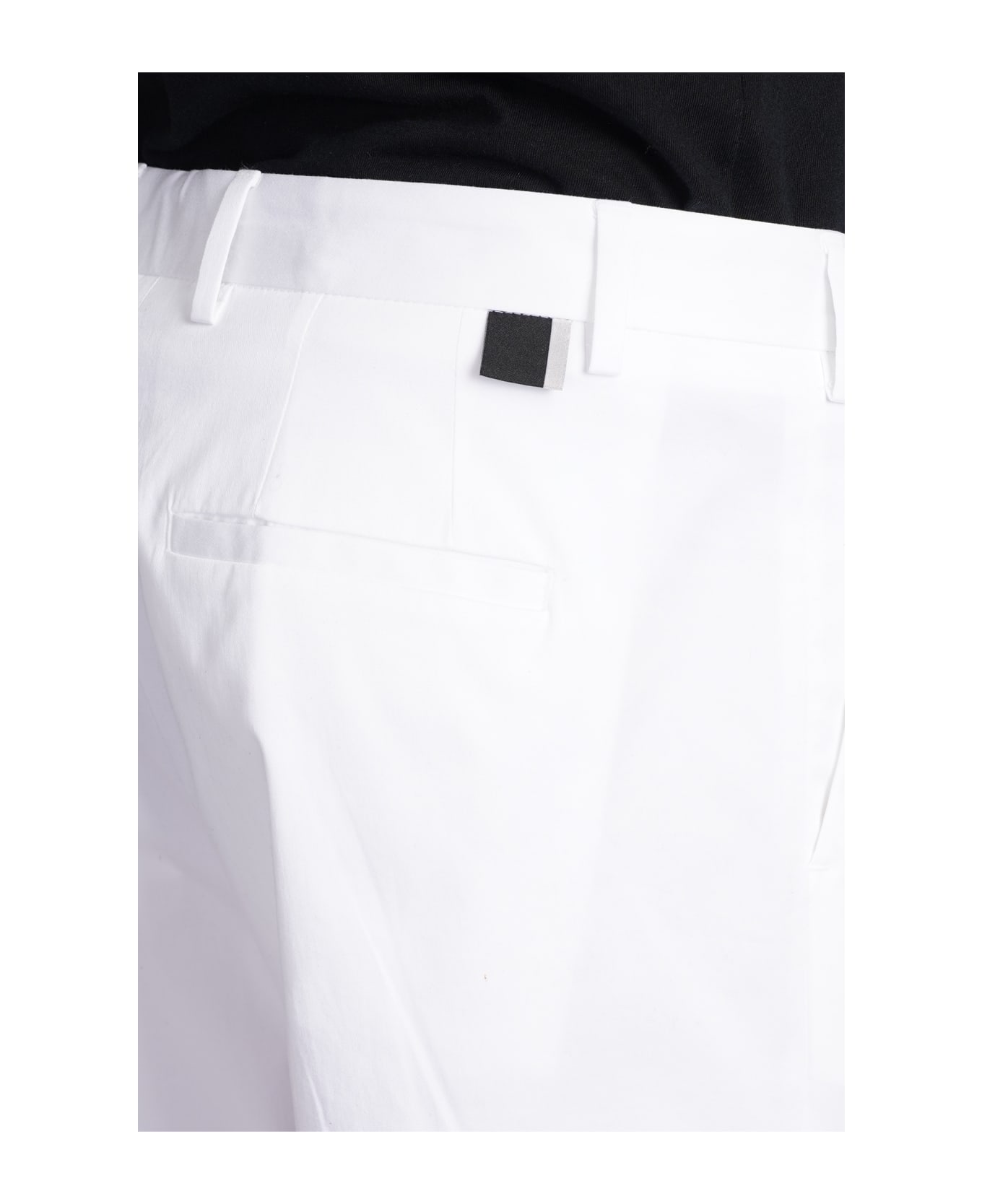 Low Brand Kim Pants In White Cotton - white