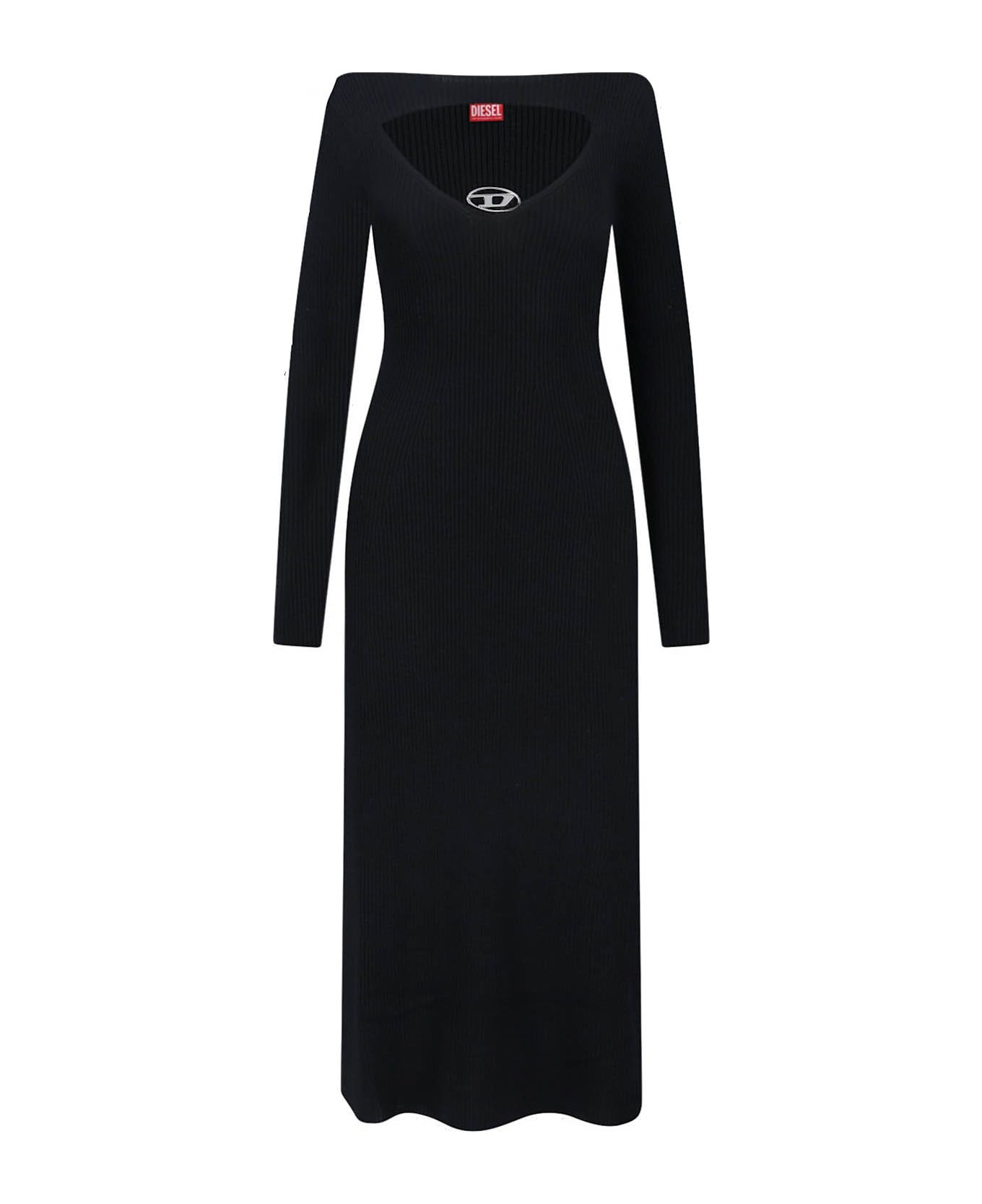 Diesel Knitted Maxi Dress - Black  