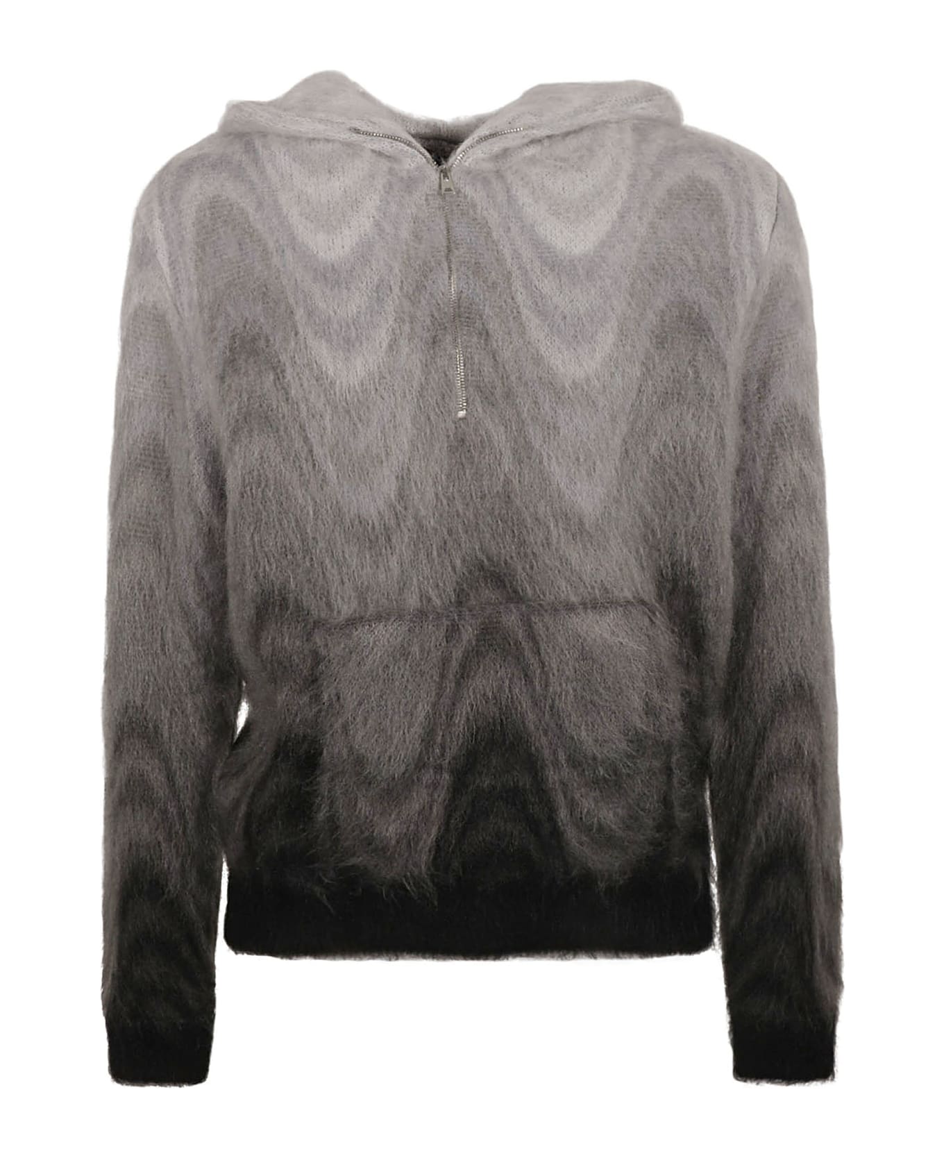 Etro Fur Coated Zipped Sweater - Grey