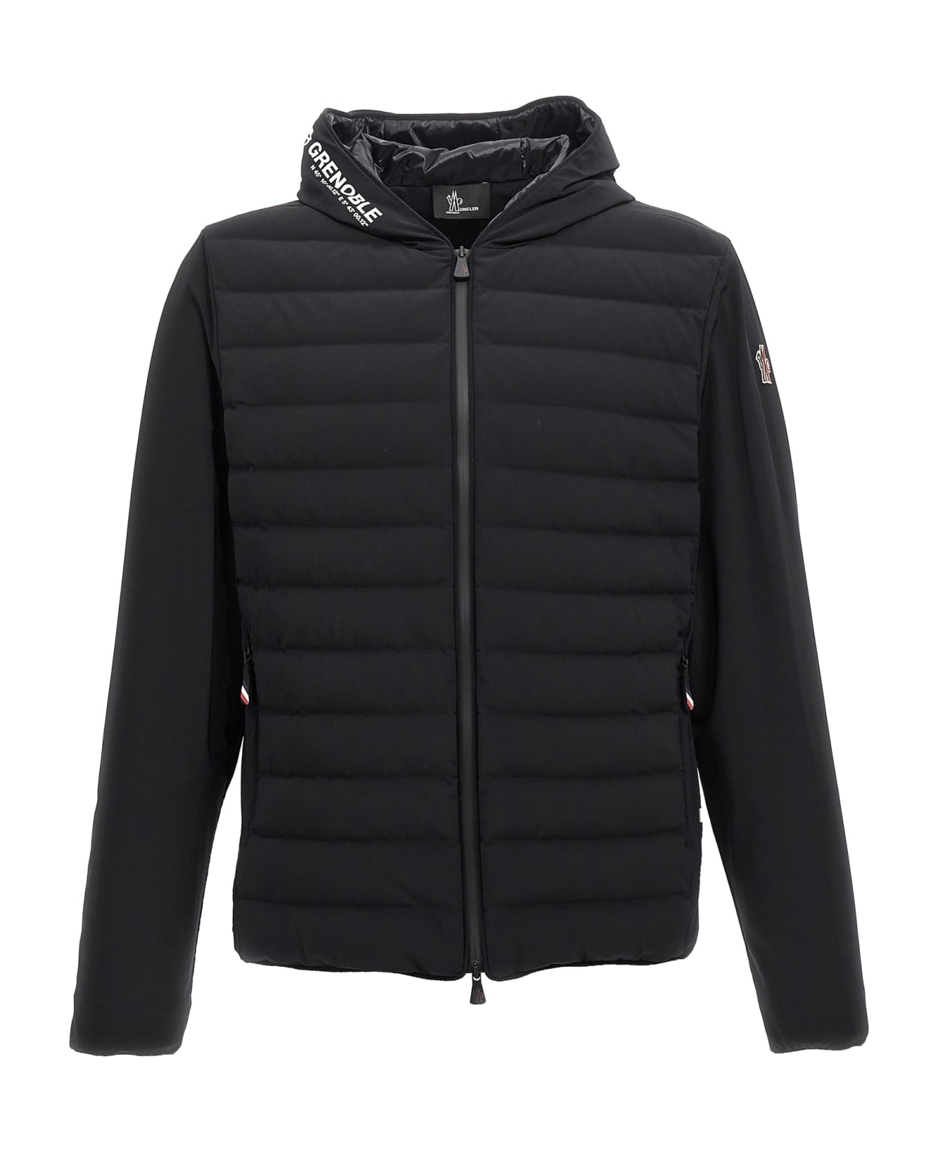 Moncler Grenoble Padded Insert Hooded Cardigan - Black  