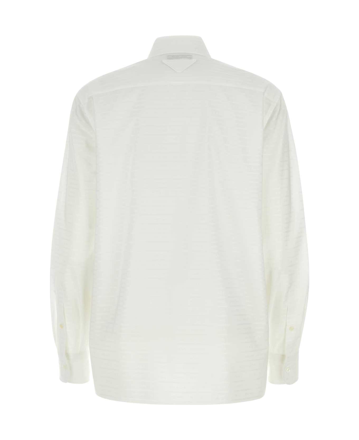 Prada White Cotton Shirt - BIANCO