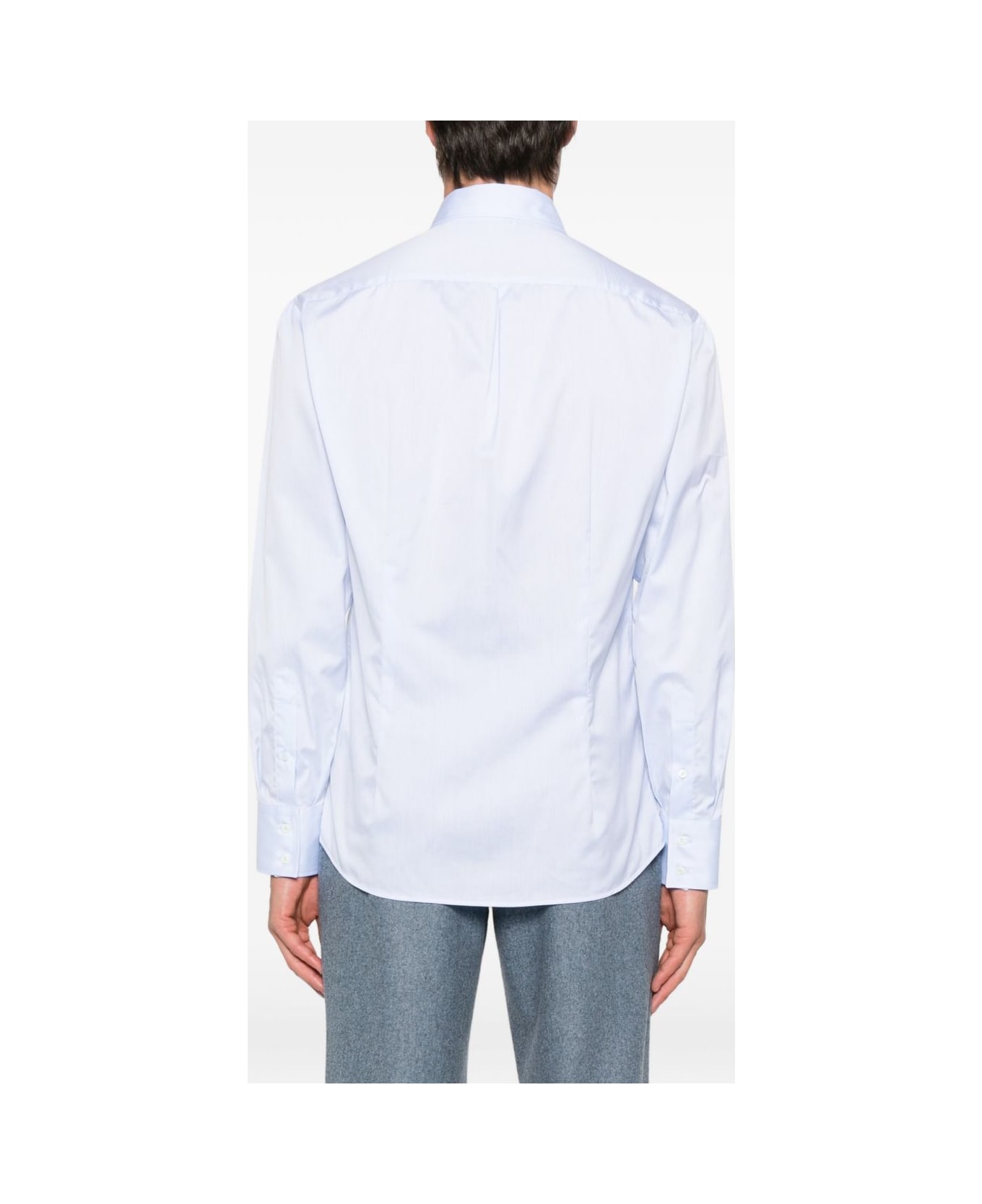 Brunello Cucinelli Cotton Shirt - Clear Blue