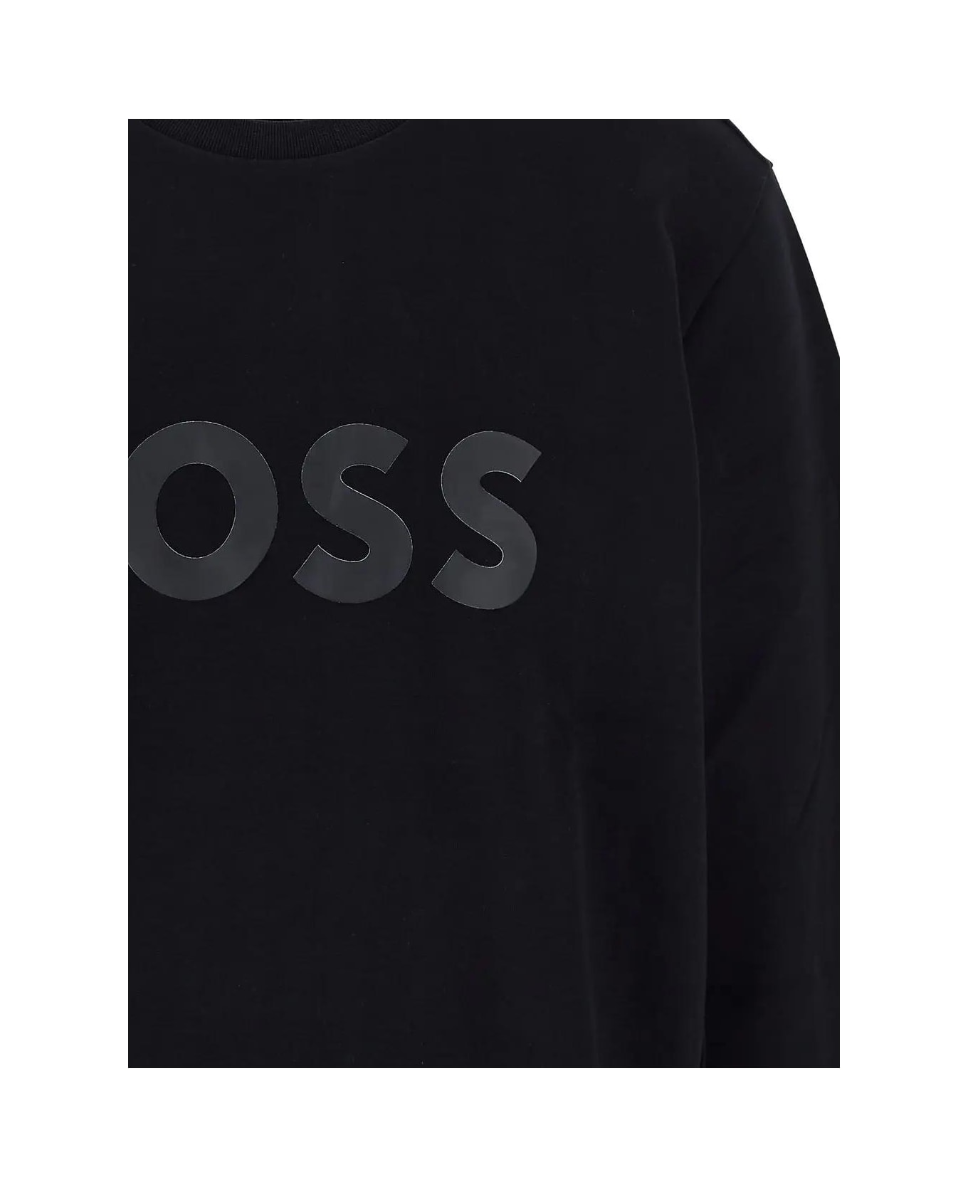 Hugo Boss Cotton Sweatshirt - Black