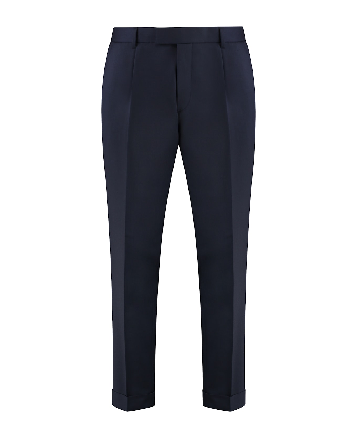 Hugo Boss Virgin Wool Trousers - blue