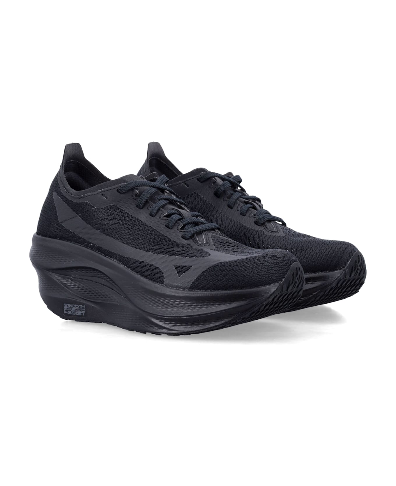 Comme des Garçons X Mizuno Wave Rebellion Pro Sneakers - BLACK