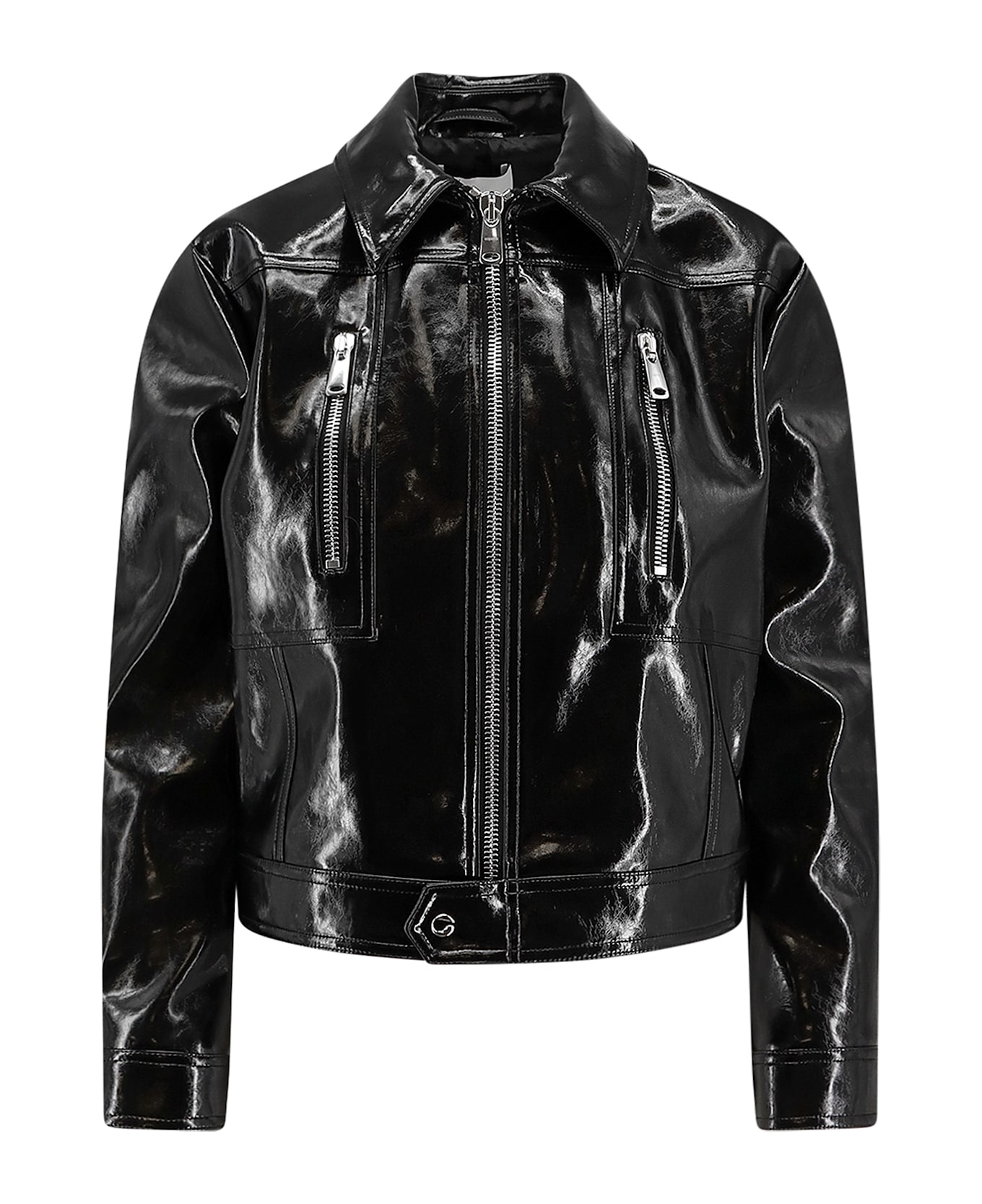 Coperni Cactus Jacket In Organic Polyurethane - Black