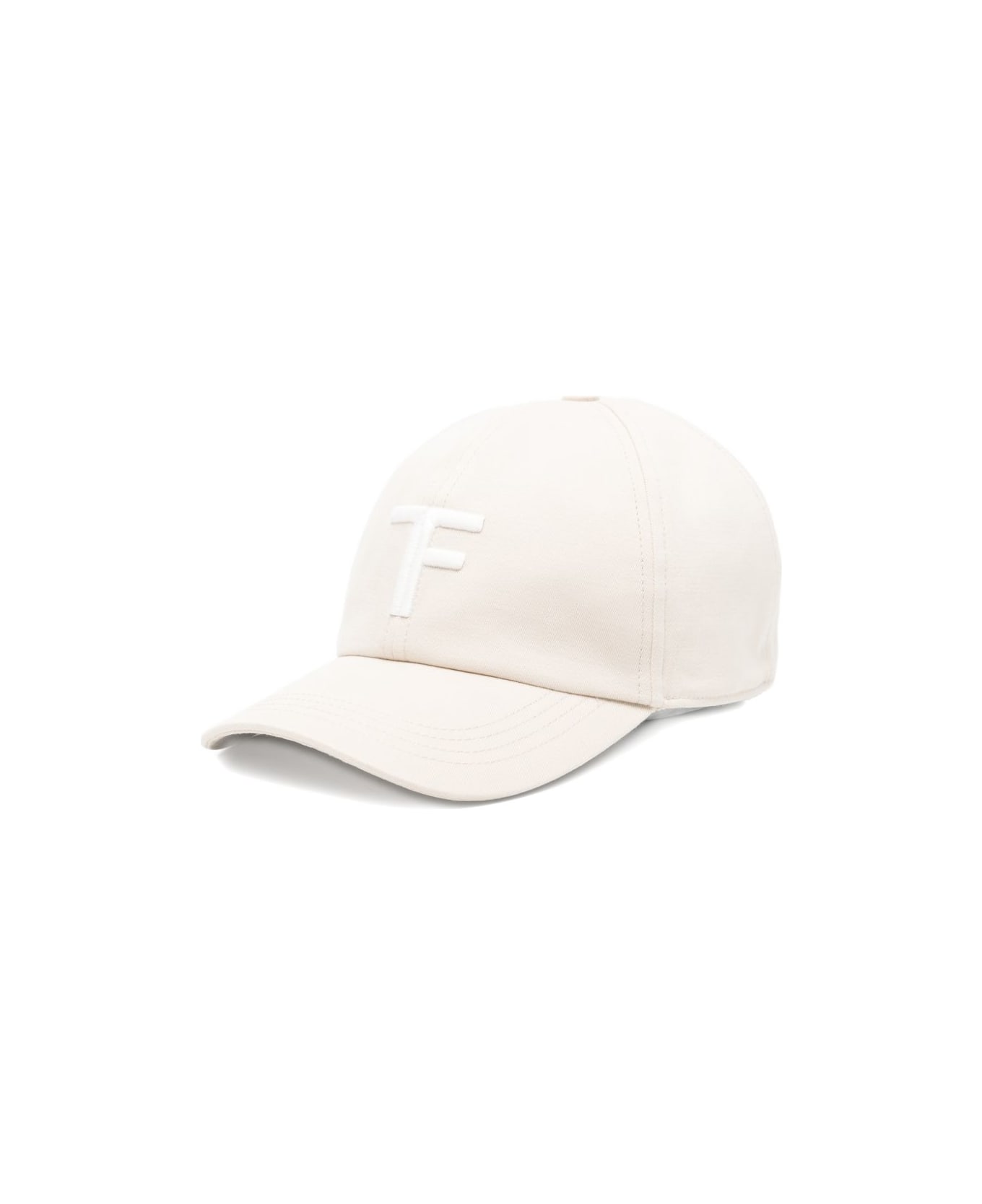 Tom Ford Logo Canvas Baseball Cap - Beige