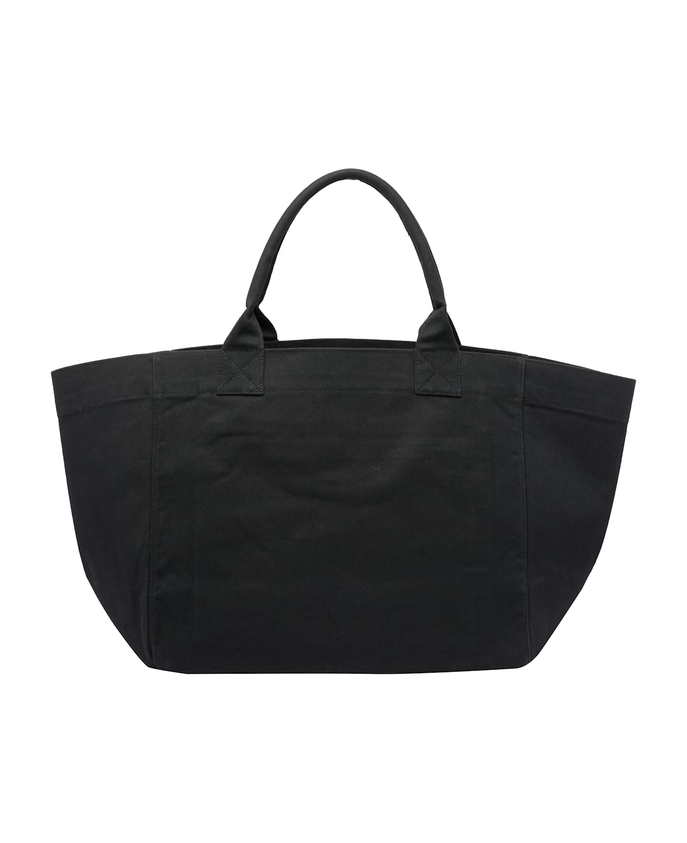 Ganni Shopper Xxl Banana Print Bag - Black
