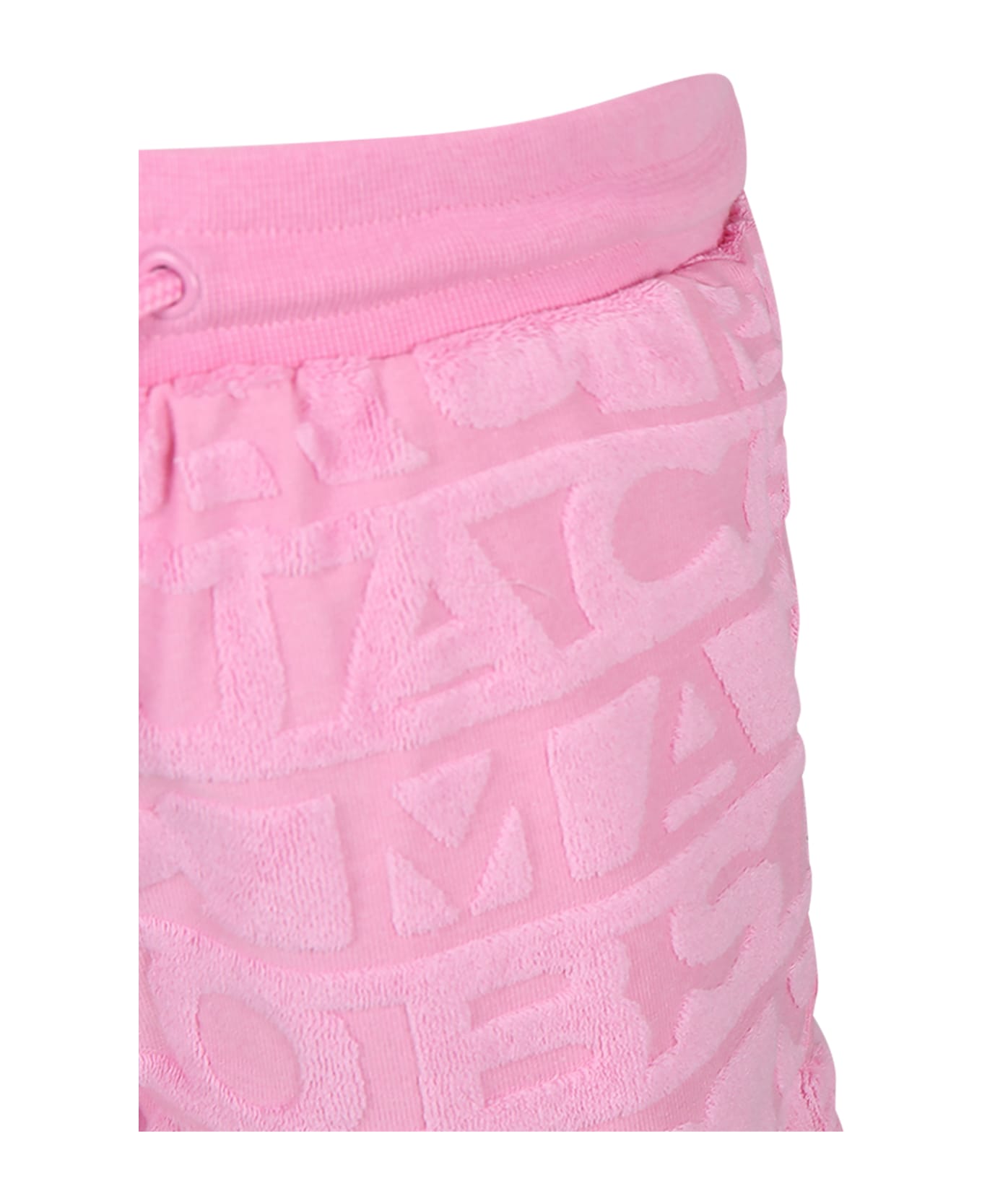 Marc Jacobs Pink Shorts For Girl With Logo - Pink ボトムス