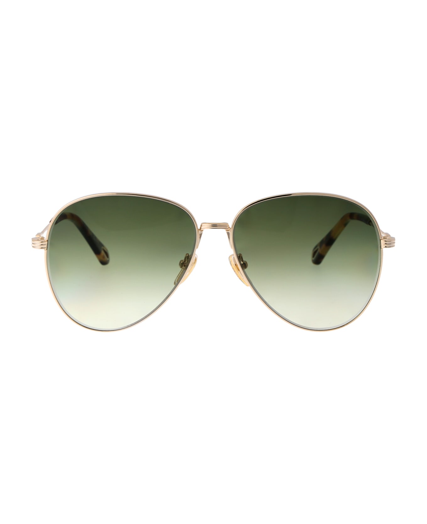 Chloé Eyewear Ch0177s Sunglasses - 004 GOLD GOLD GREEN