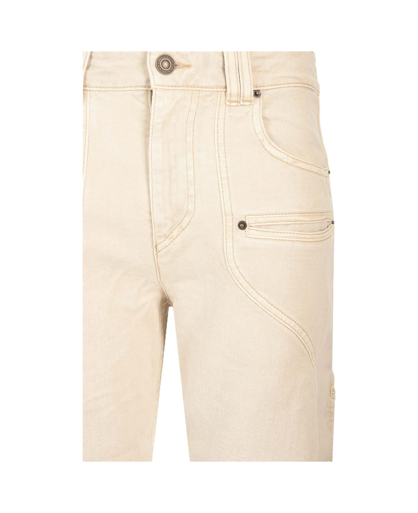 Isabel Marant 
betiane
 Straight Jeans - Beige