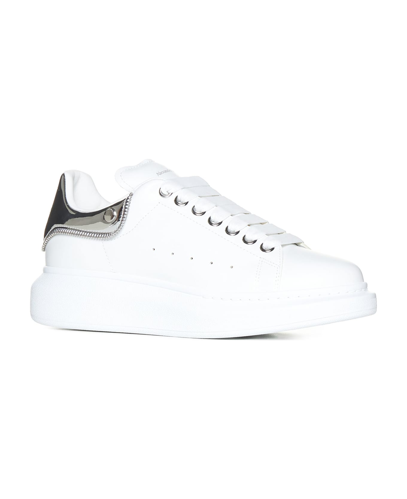 Alexander McQueen Oversize Sneakers - White Silver