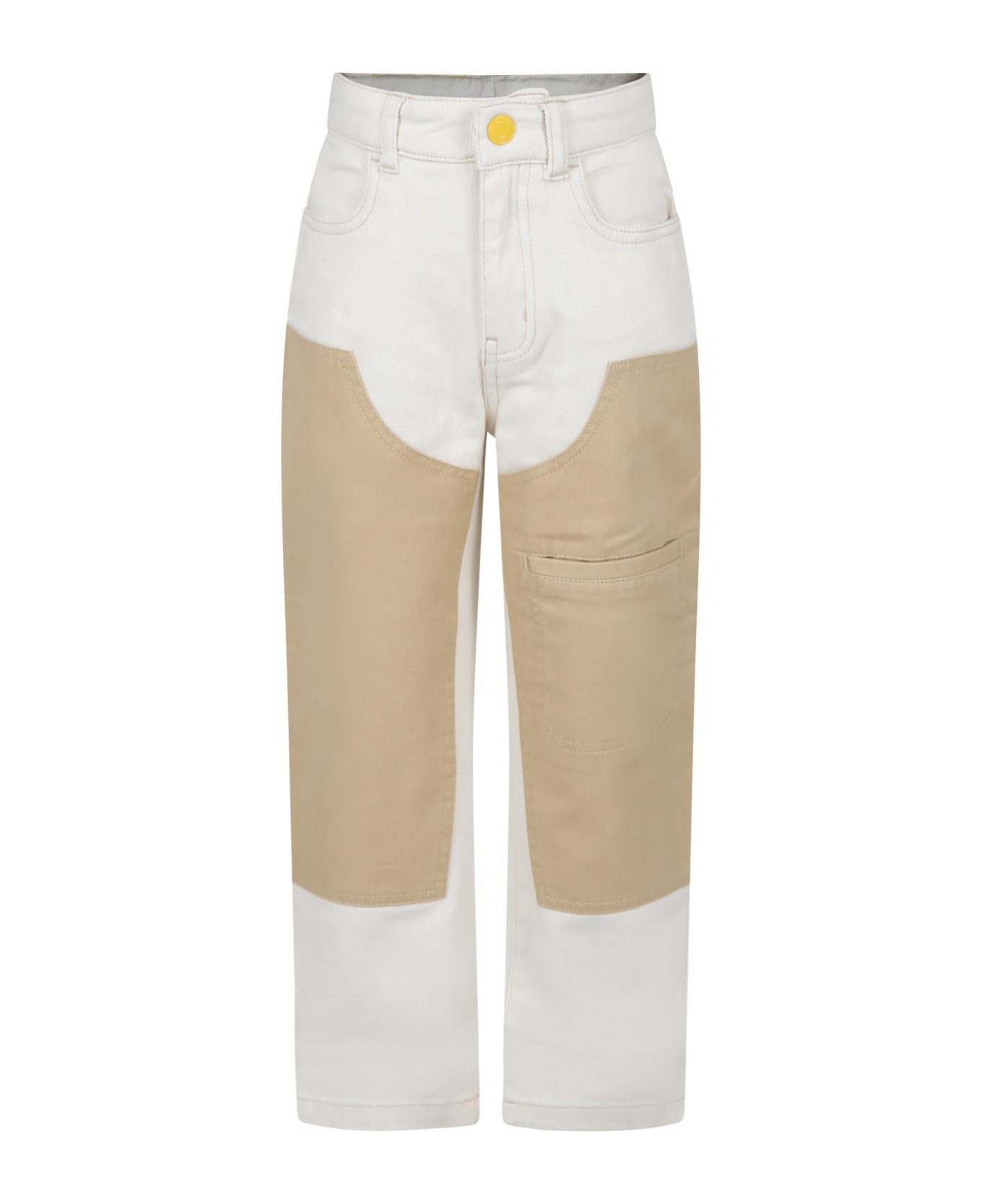 Marc Jacobs Ivory Casual Trousers For Boy - White