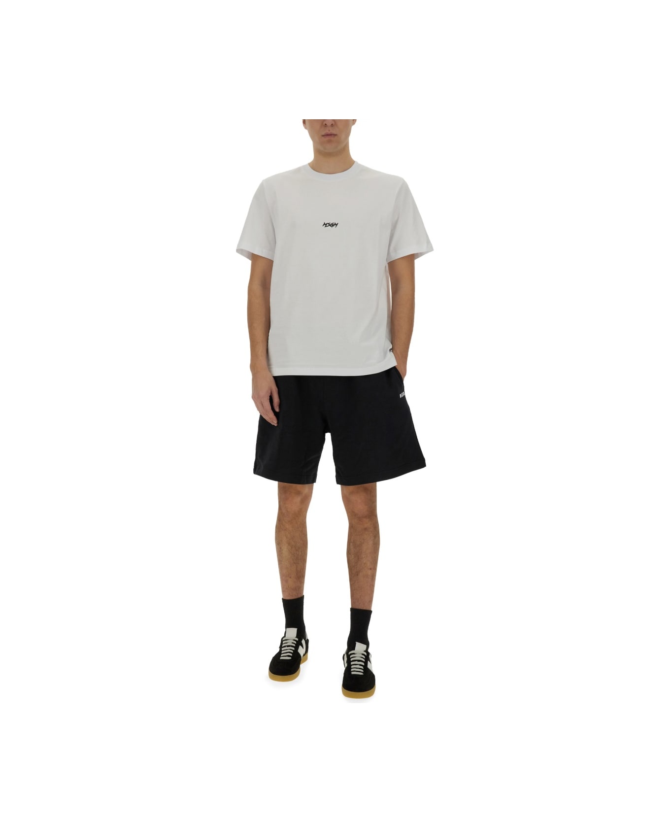 MSGM Cotton T-shirt - WHITE