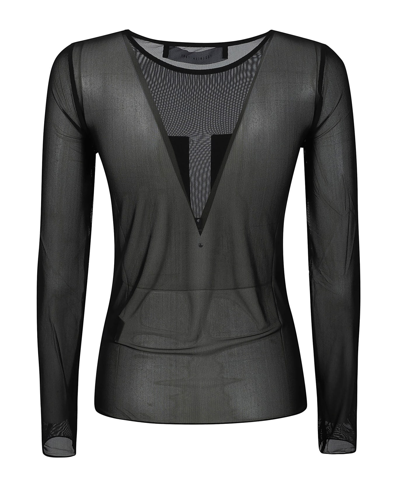 Federica Tosi Long Sleeve Top - Nero