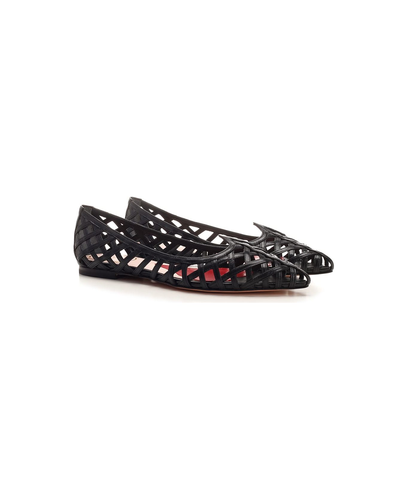 Roger Vivier 'i Love Vivier' Flat Shoes - Black