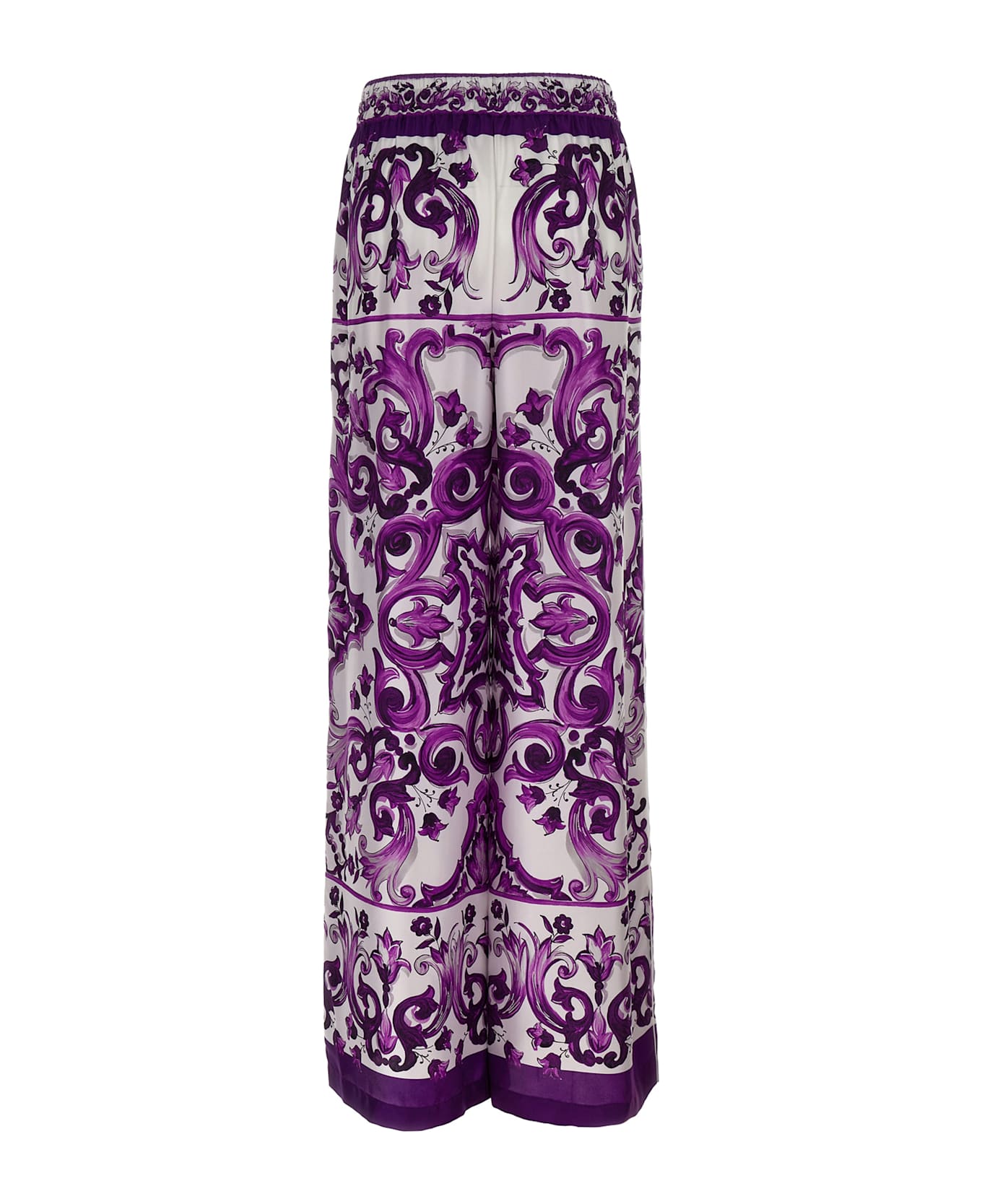Dolce 
Gabbana Majolica Print Pants - Purple