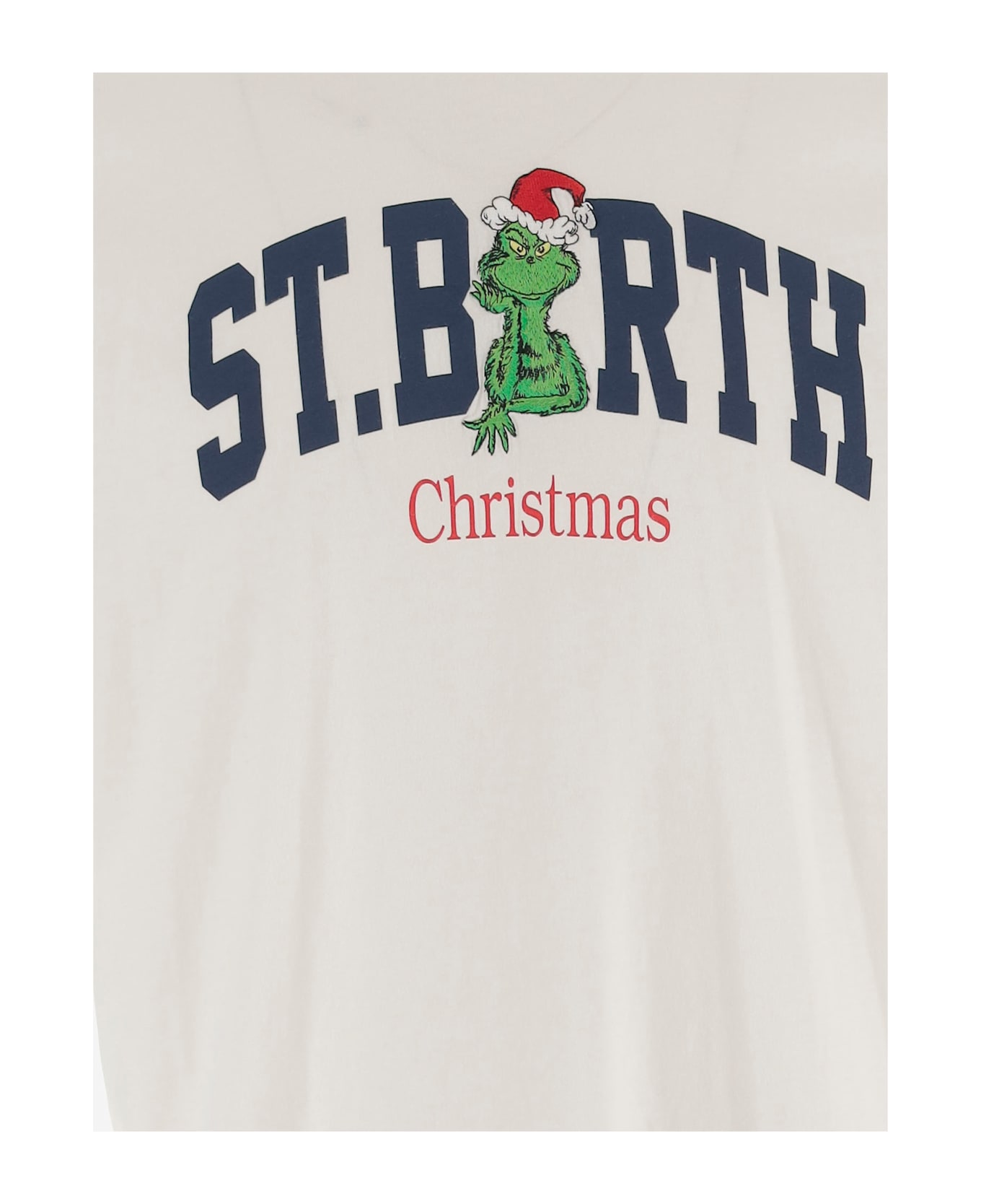 MC2 Saint Barth Cotton T-shirt With Logo - White