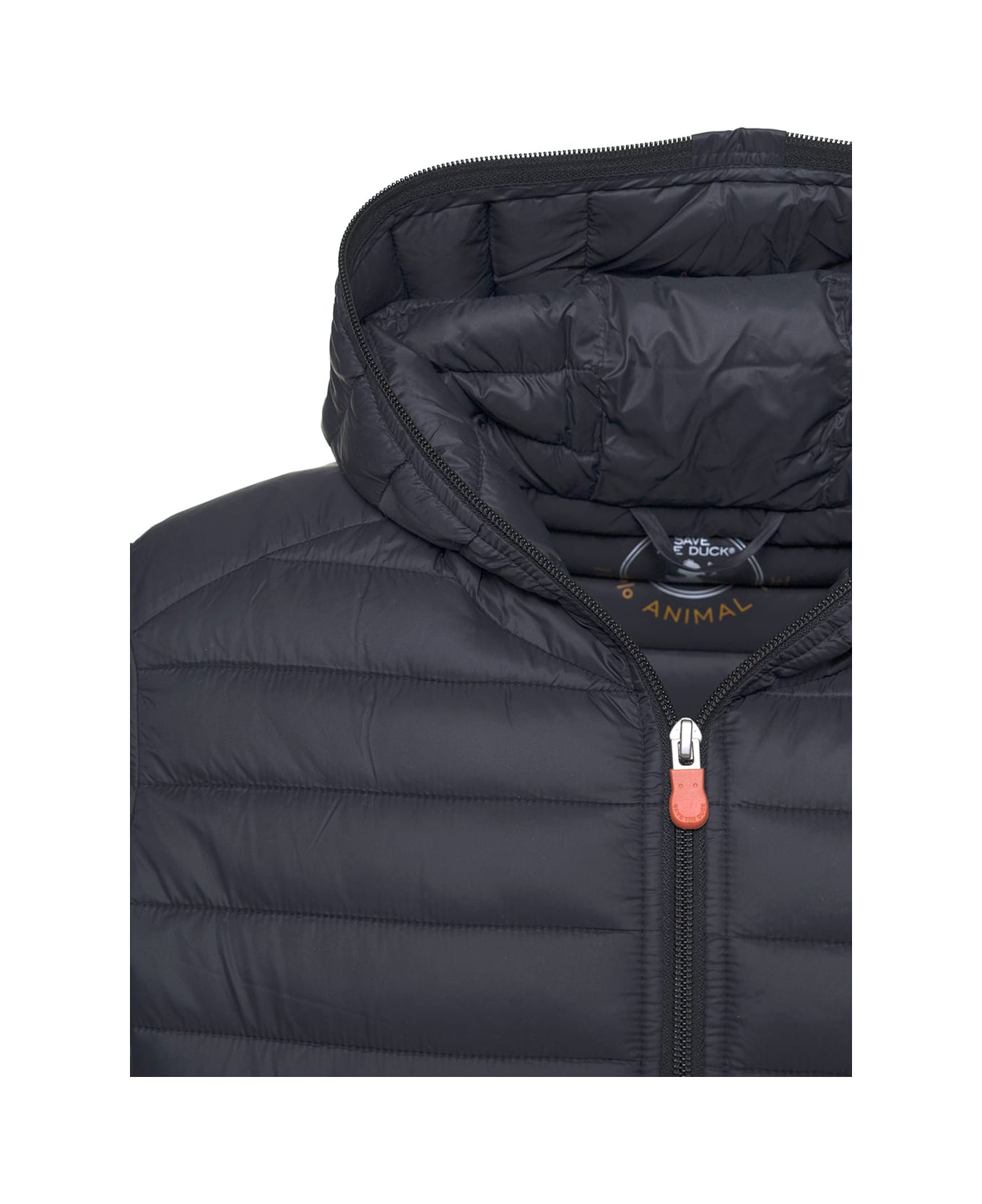Save the Duck Ecological Black Quilted Nylon Down Jacket Man - Black