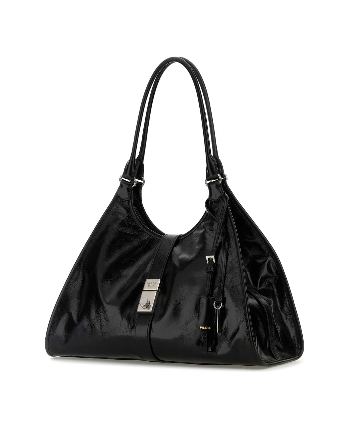 Prada Black Leather Shoulder Bag - NERO