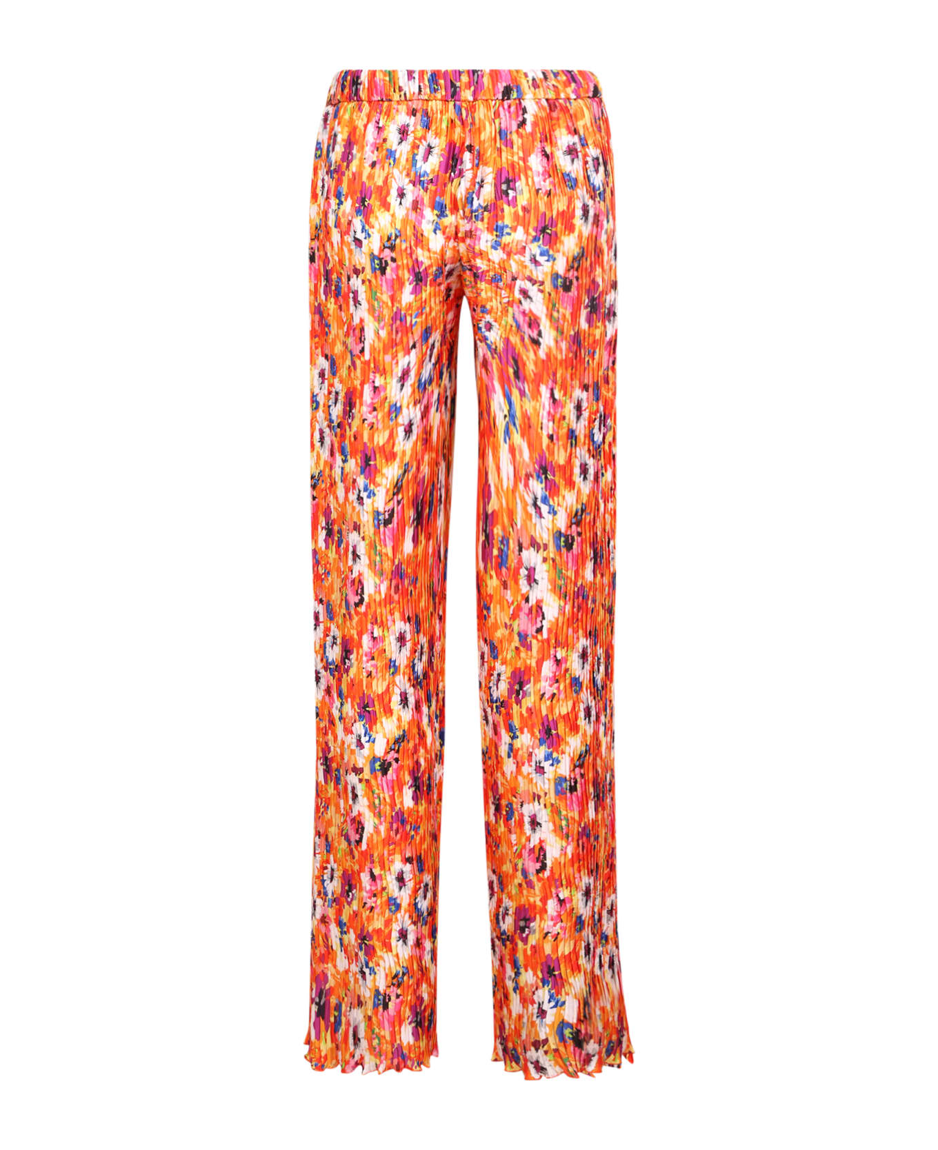 MSGM Floral Print Wide Trousers - Multi ボトムス