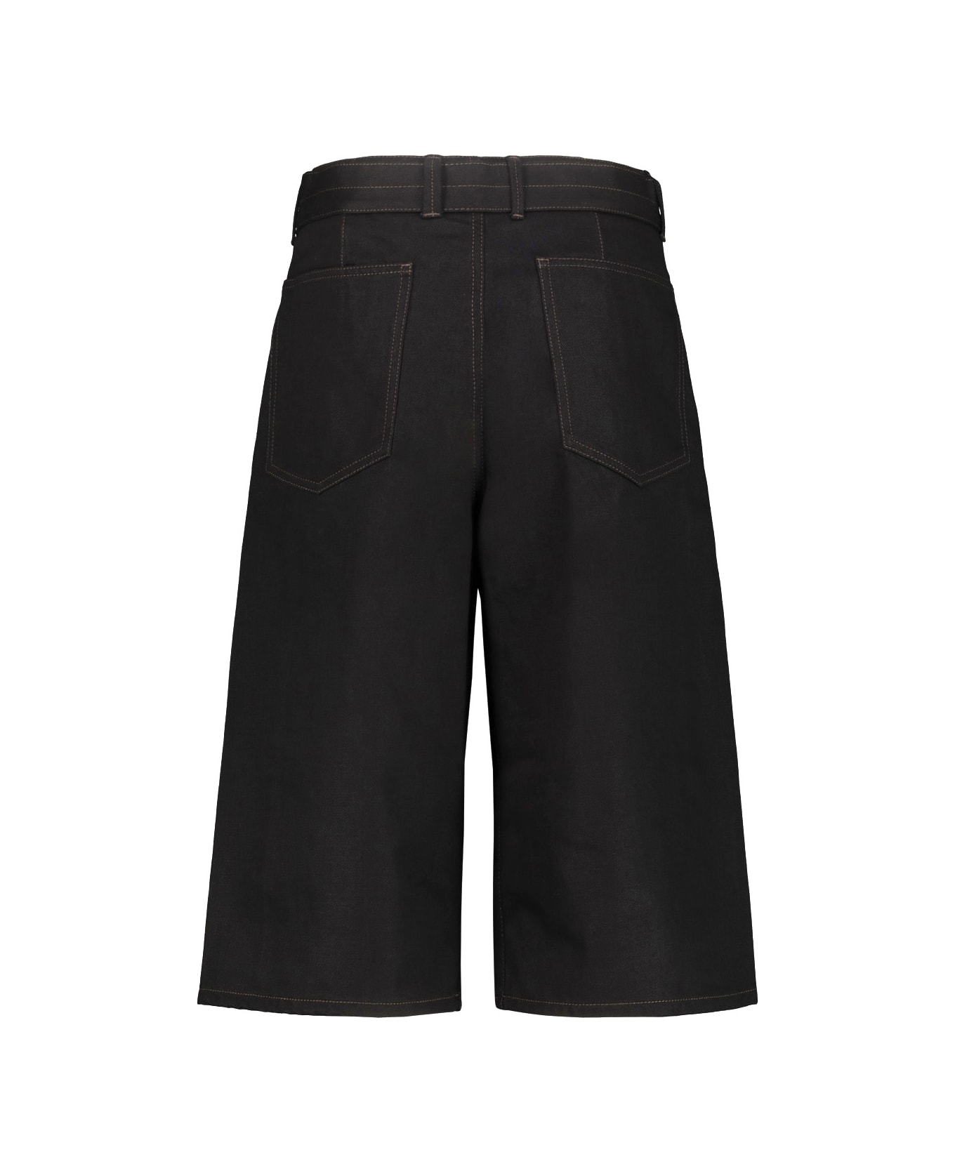 Lemaire Twisted Belted Bermuda - Black