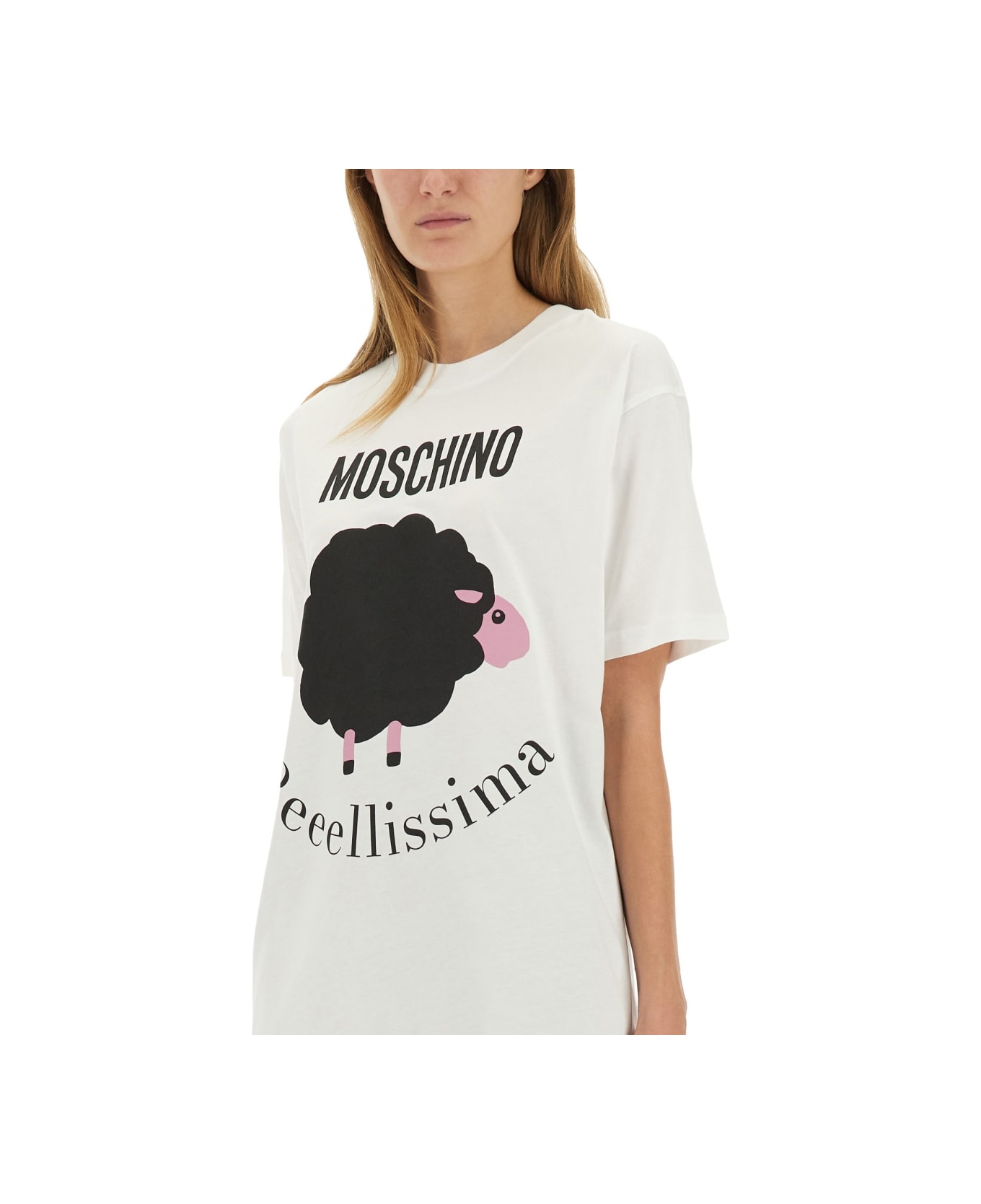 Moschino T-shirt With Print - WHITE