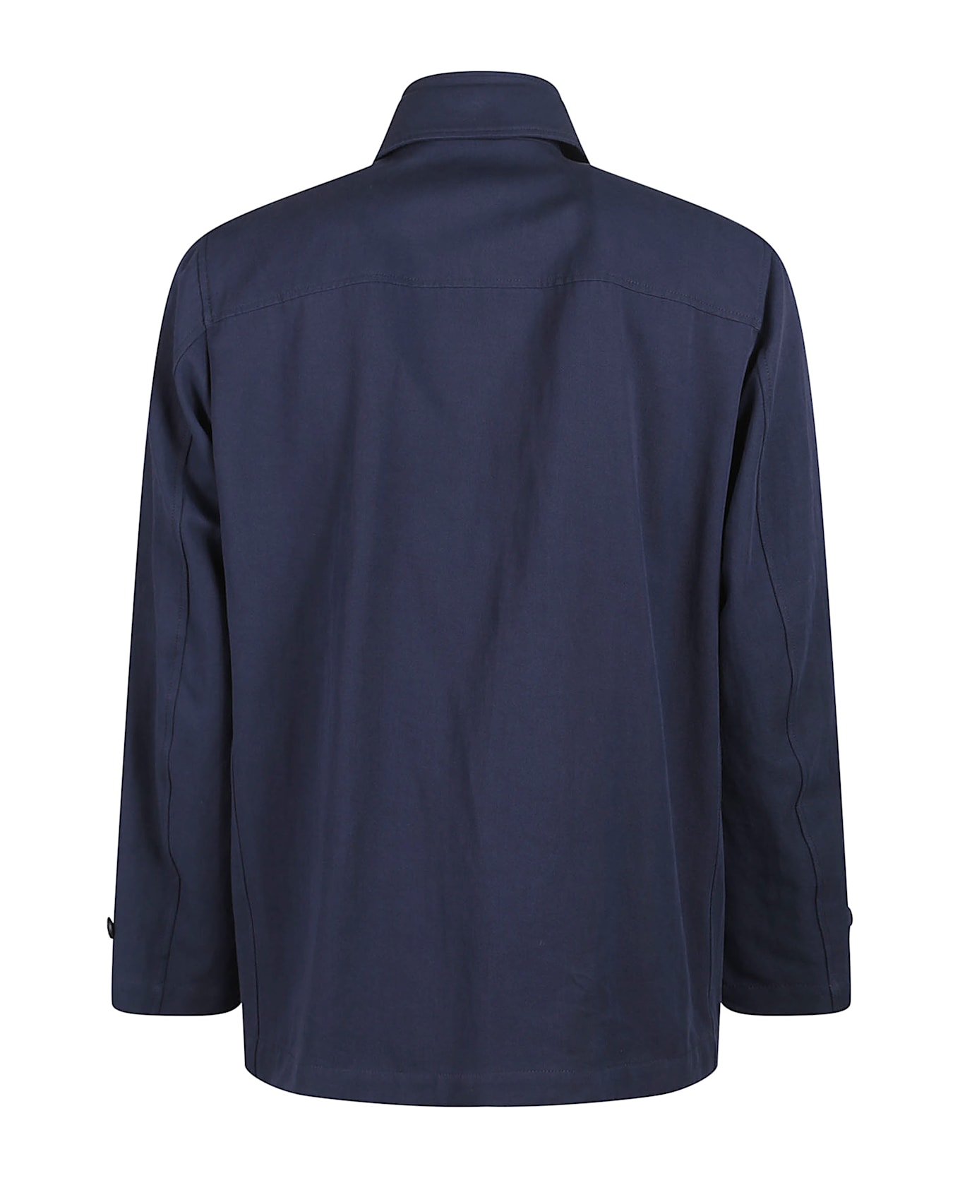 Fay Morning Double Front Short Jacket - Blu Denim