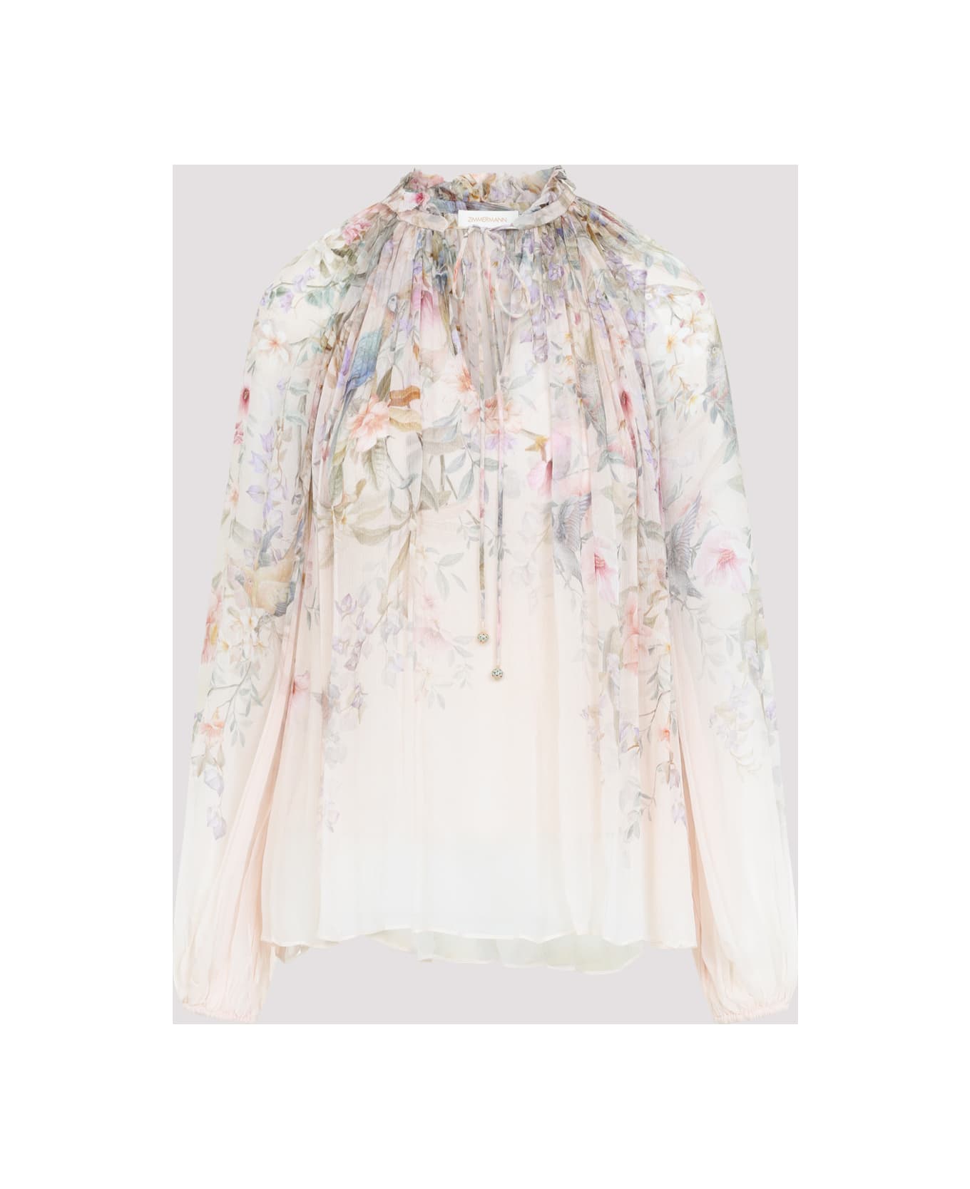 Zimmermann Rebellion Billow Blouse - Cream Aviary