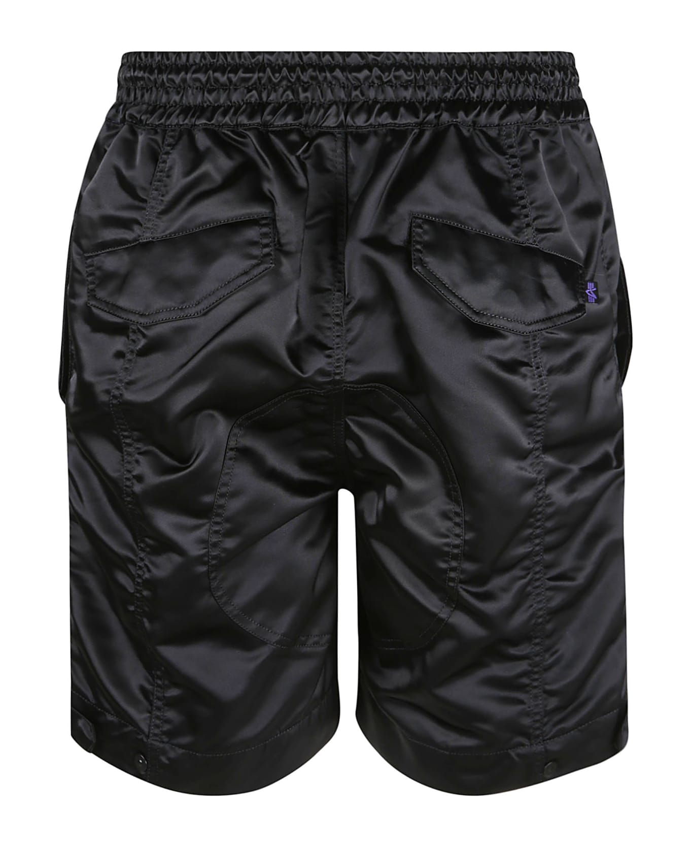 Alpha Industries Buttoned Nylon Shorts - Black