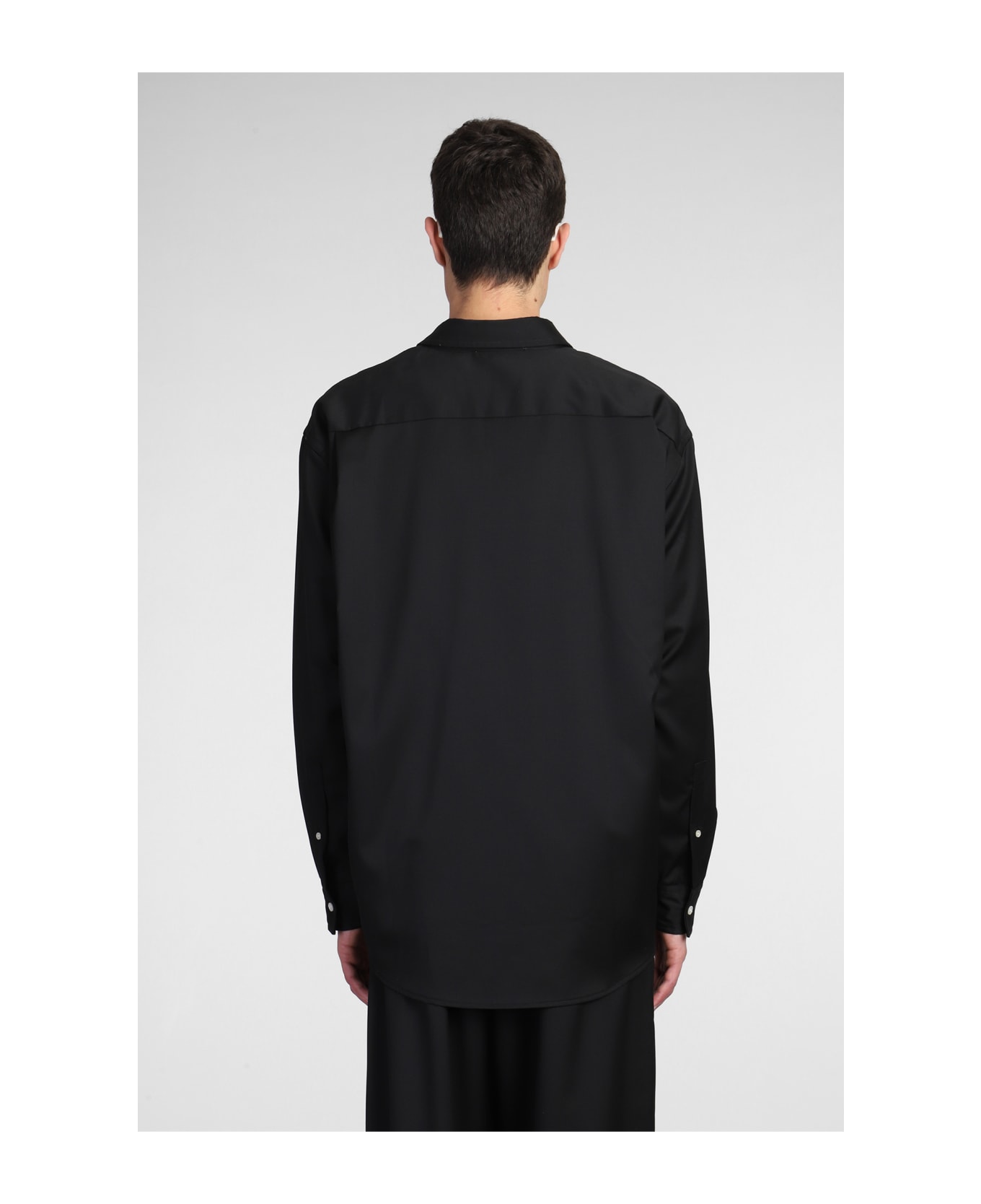 Acne Studios Casual Jacket In Black Wool - Black