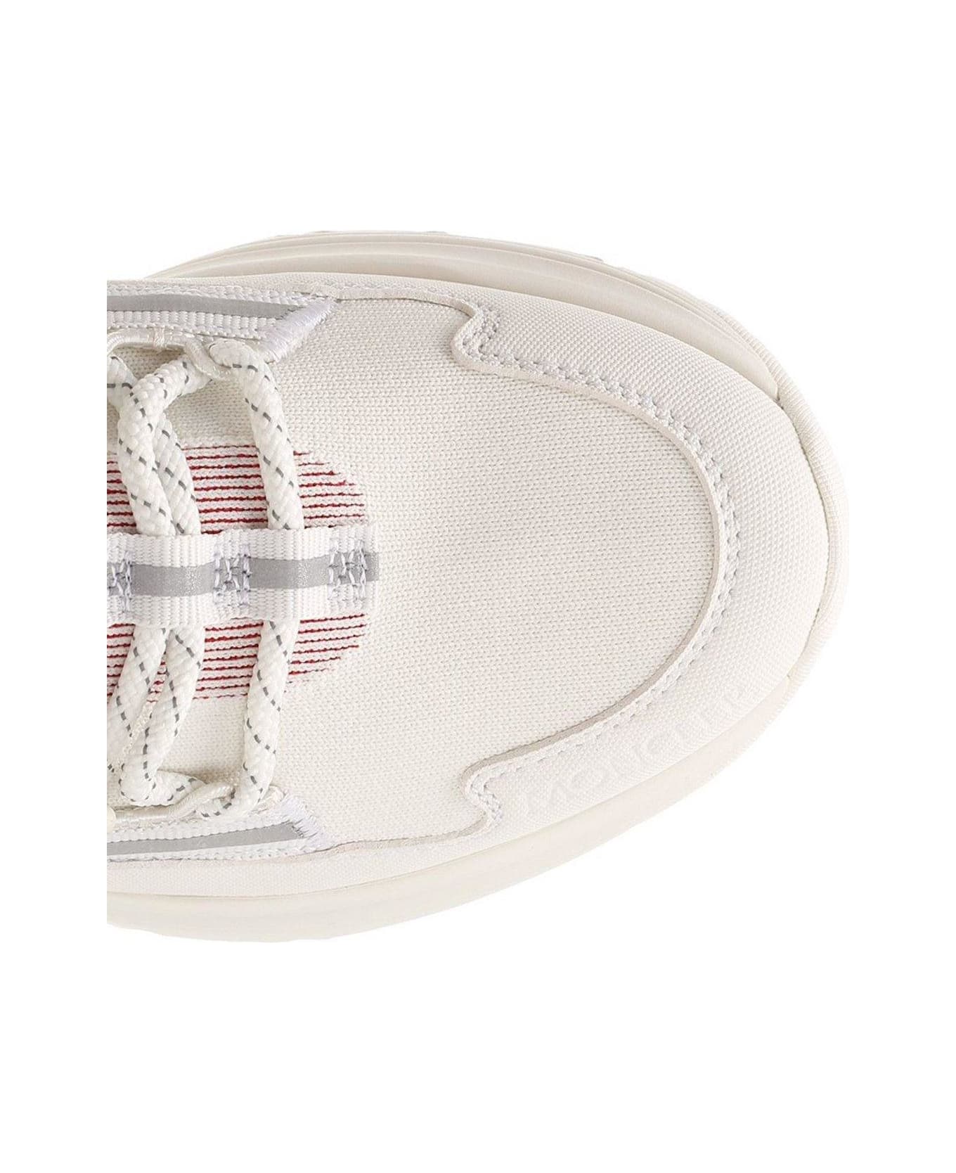 Moncler Monte Runner Knit High-top Sneakers - WHITE ウェッジシューズ