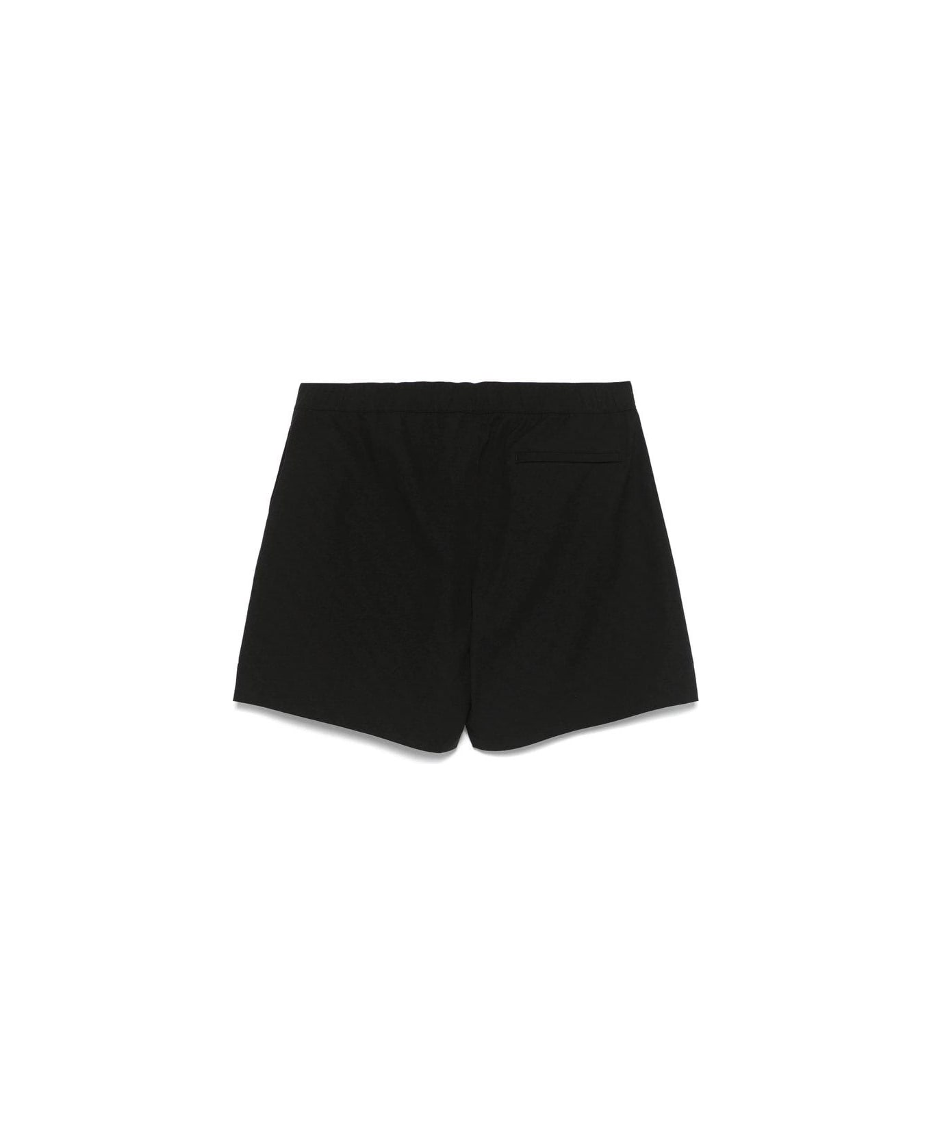 Moose Knuckles Logo Detailed Drawstring Swim Shorts - BLACK