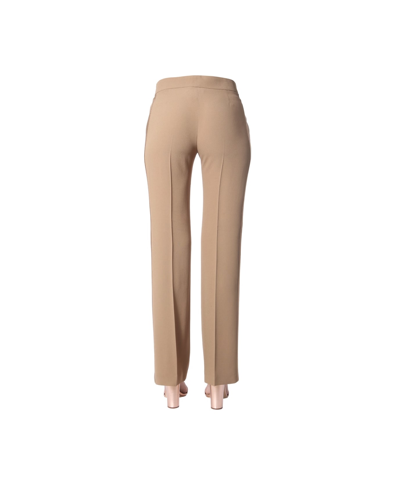 N.21 Pants With Side Band - BEIGE