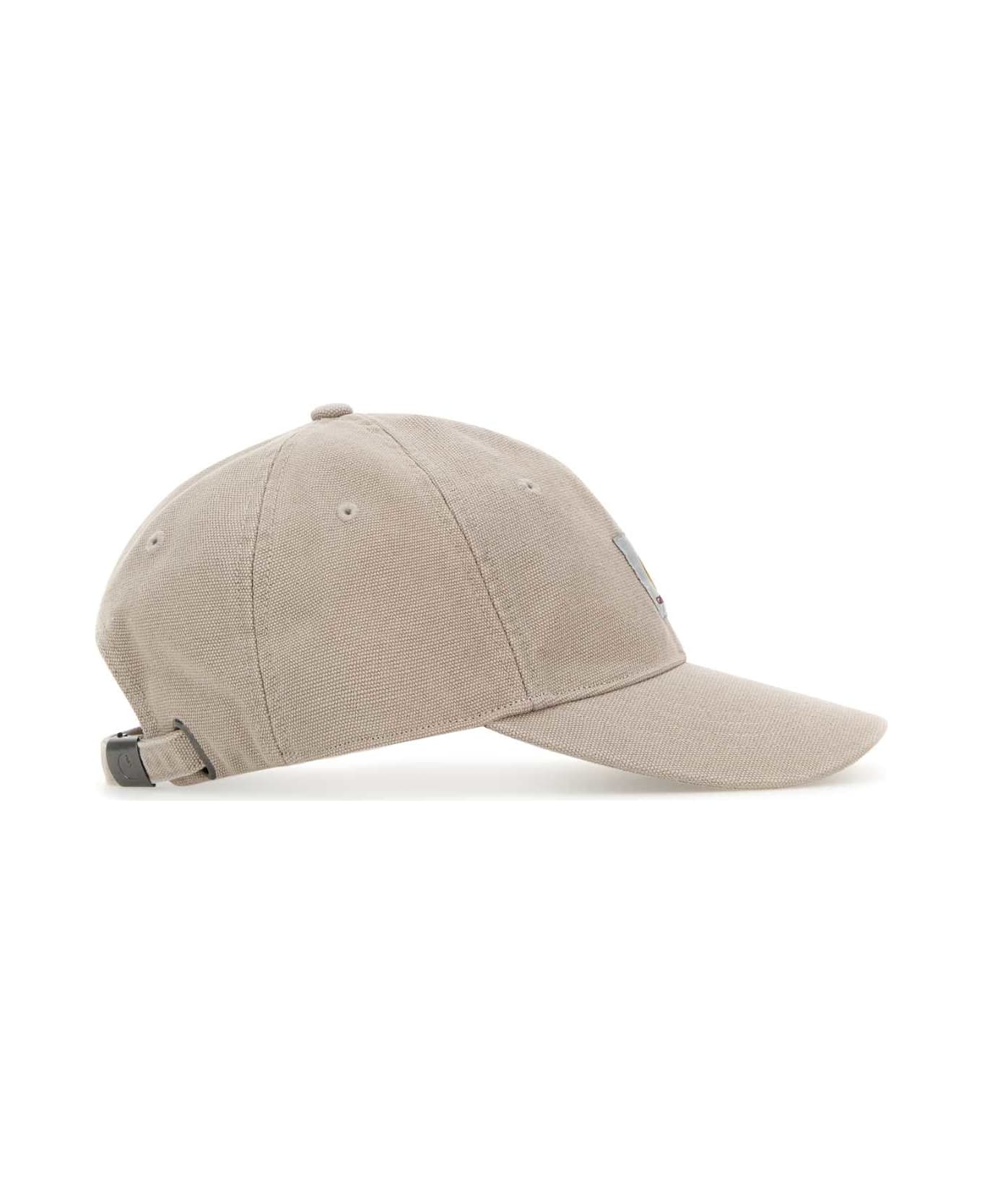 Carhartt Cappuccino Cotton Icon Cap - DUSKYBEIGE