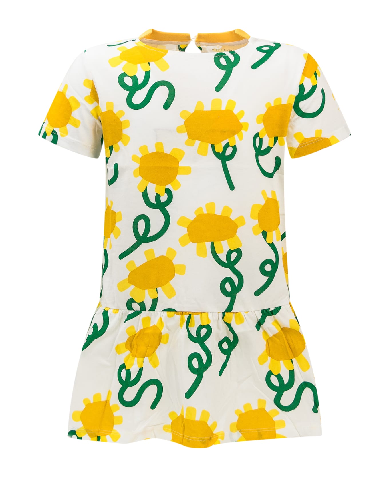 Stella McCartney Kids Sunflowers Dress - IVORY/COLORFUL