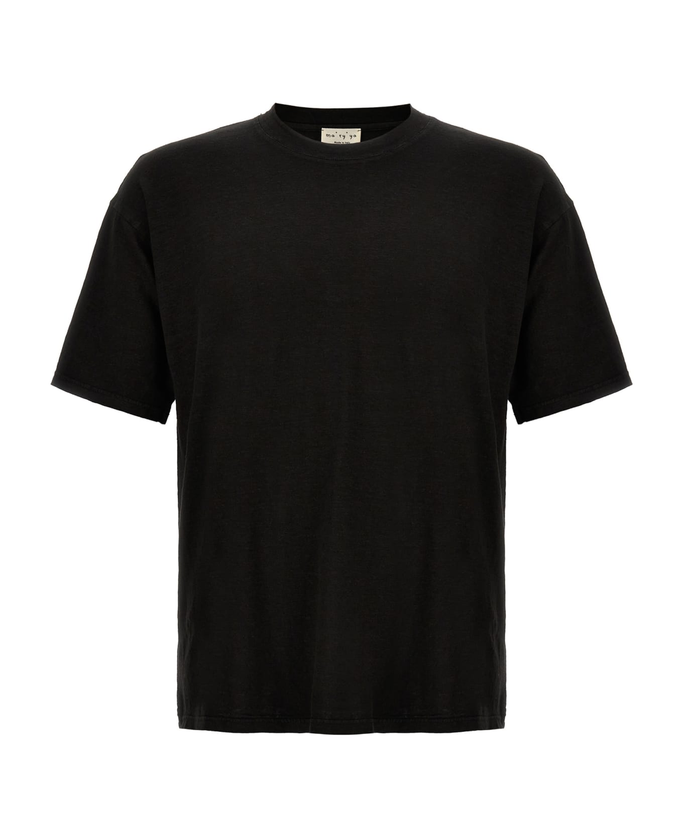 Ma'ry'ya Linen T-shirt - Black  