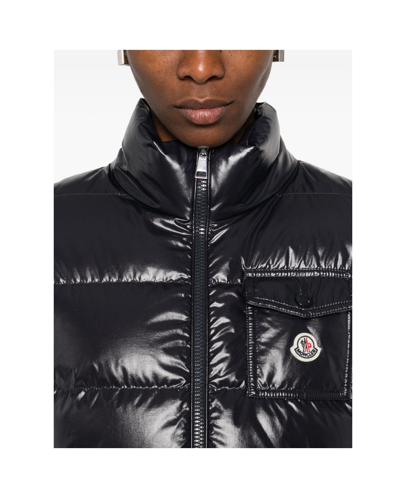 Moncler Padded Cardigan - Blue