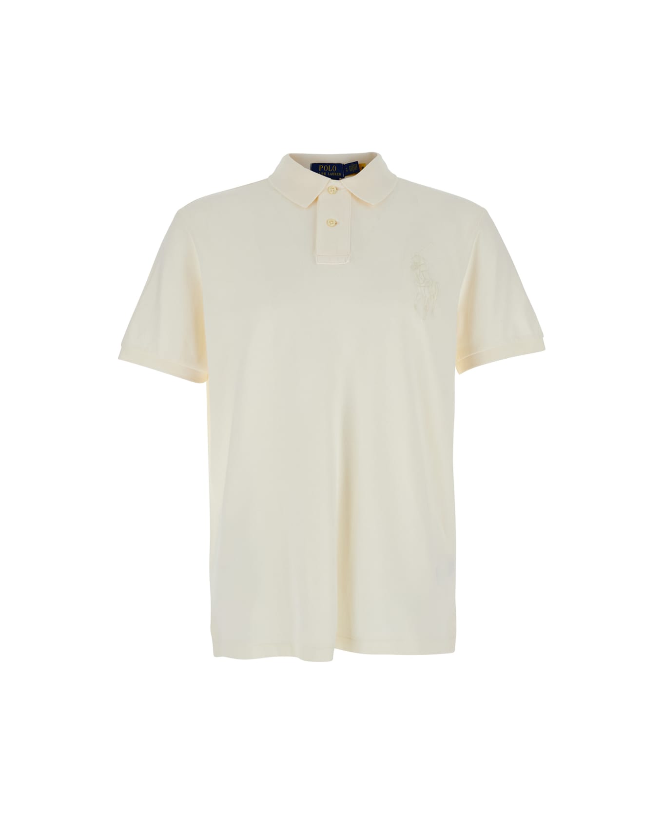 Polo Ralph Lauren Polo Shirt With Large Pony Detail - White