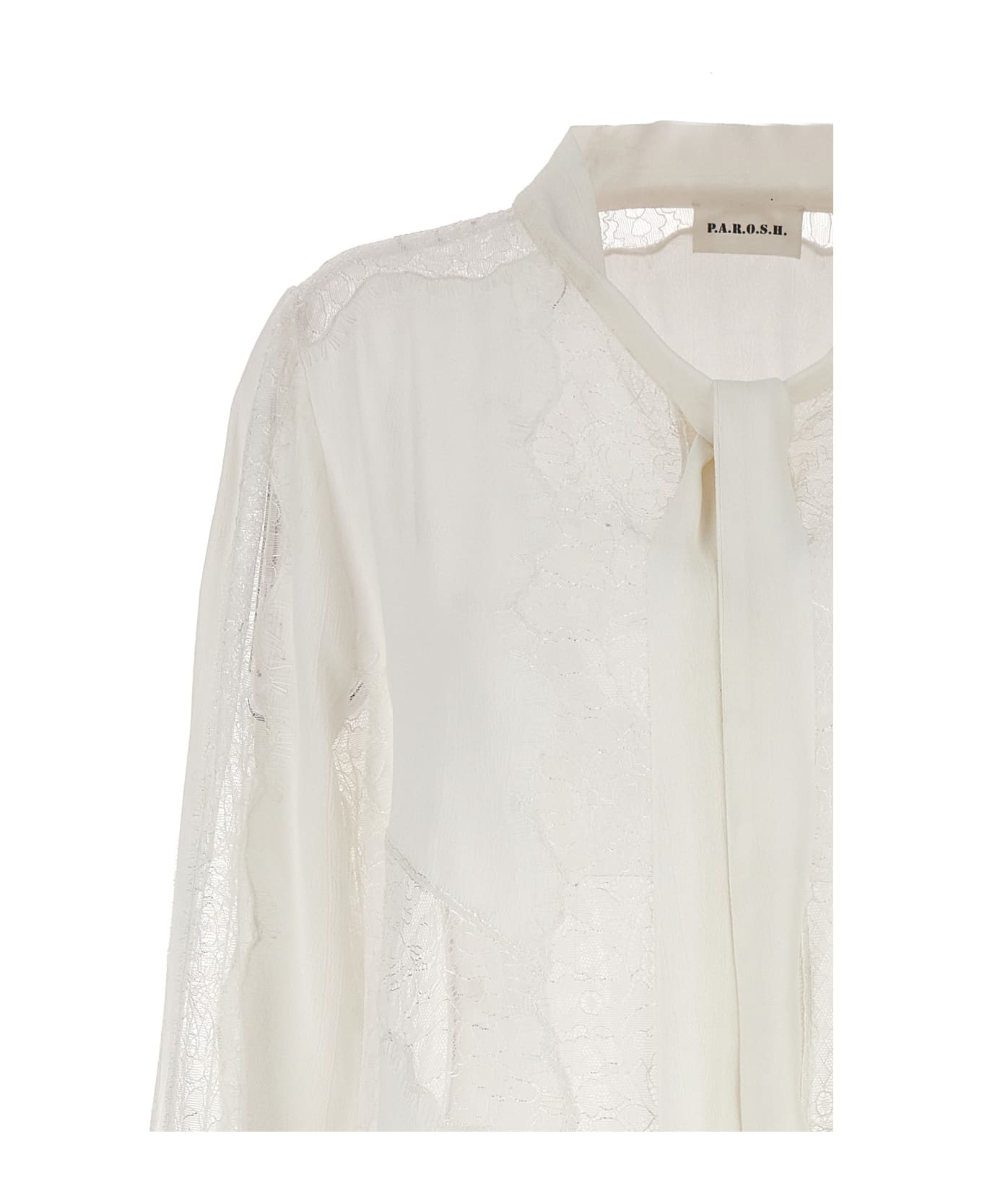 Parosh Lace Shirt - White