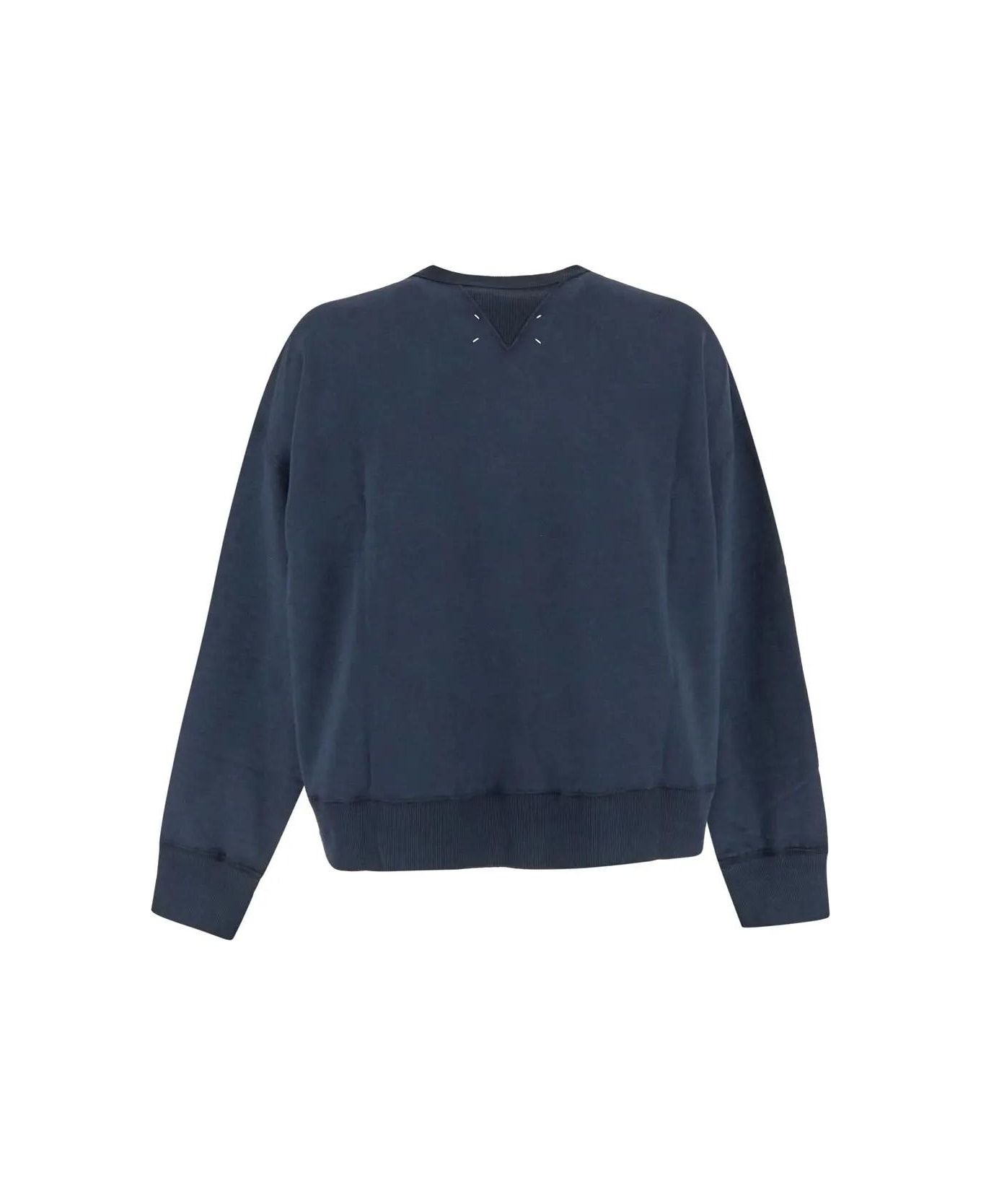 Maison Margiela Cotton Sweatshirt - Blue