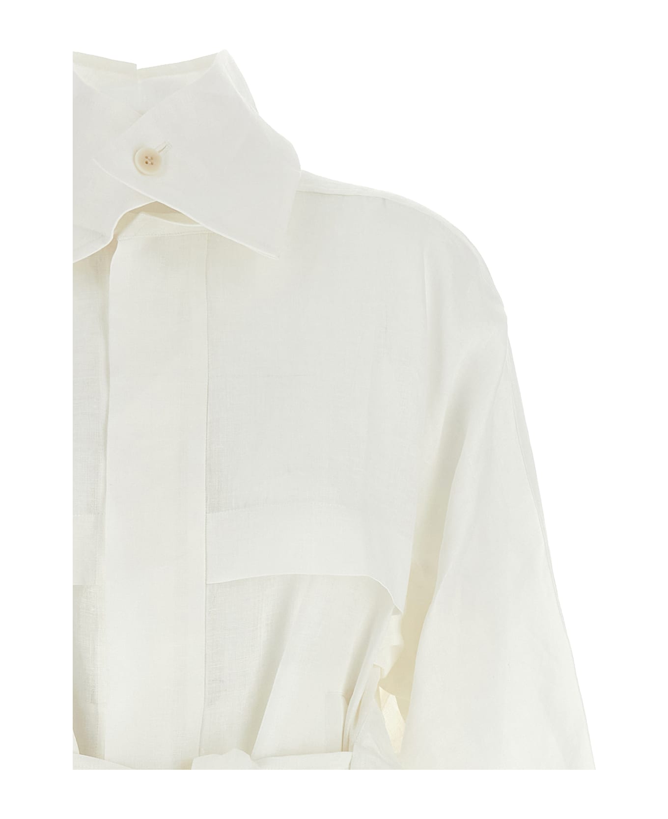 Issey Miyake 
hempen
 Jacket - White